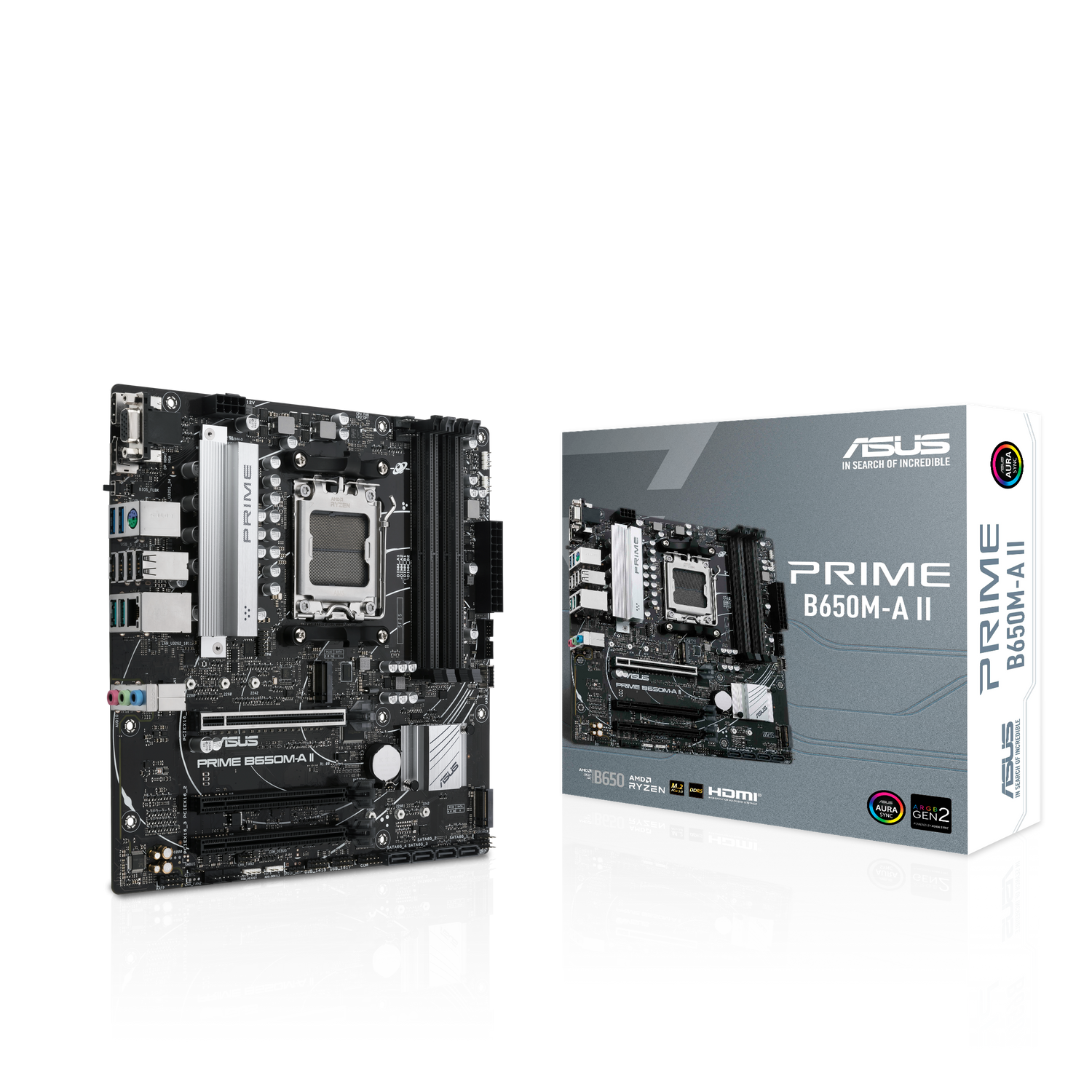 Bundle ASUS PRIME B650M-A II Gaming Mainboard Sockel AMD AM5 + CPU thumbnail 3