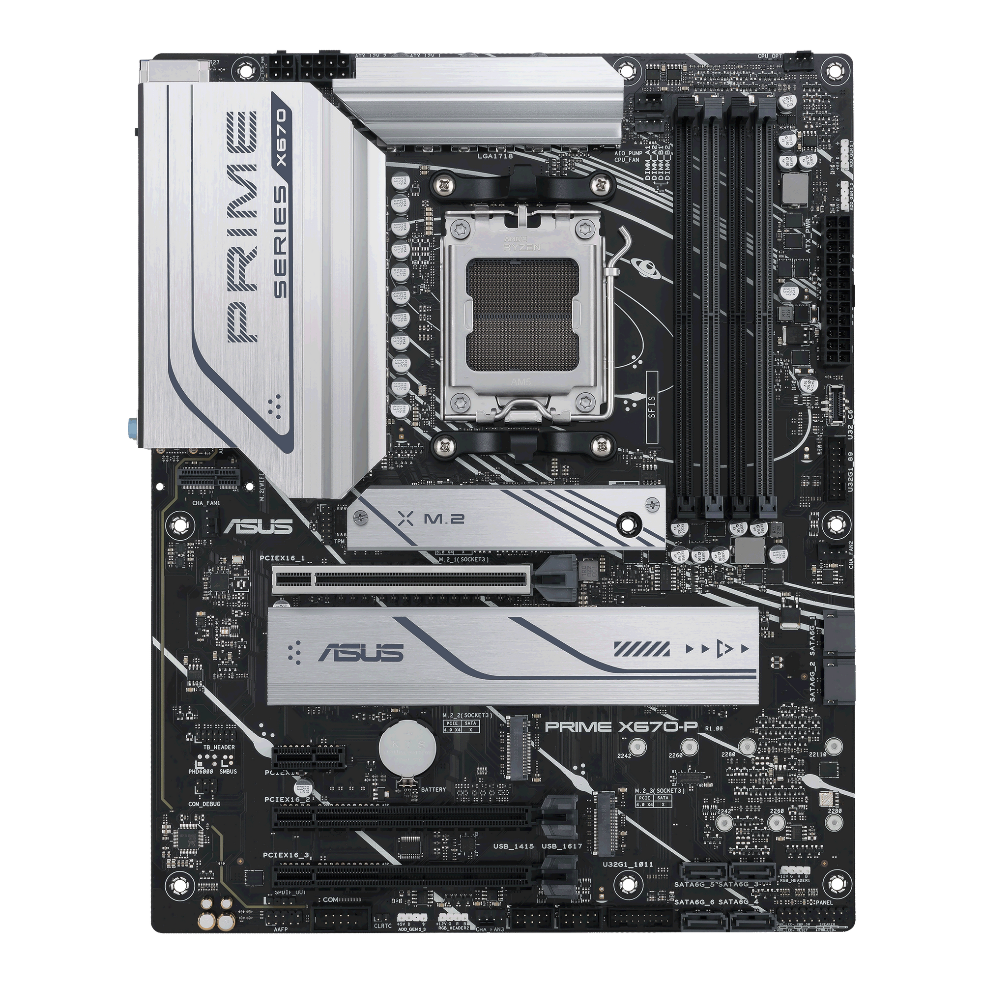 ASUS PRIME X670-P CSM Mainboard Sockel AMD AM5 thumbnail 6