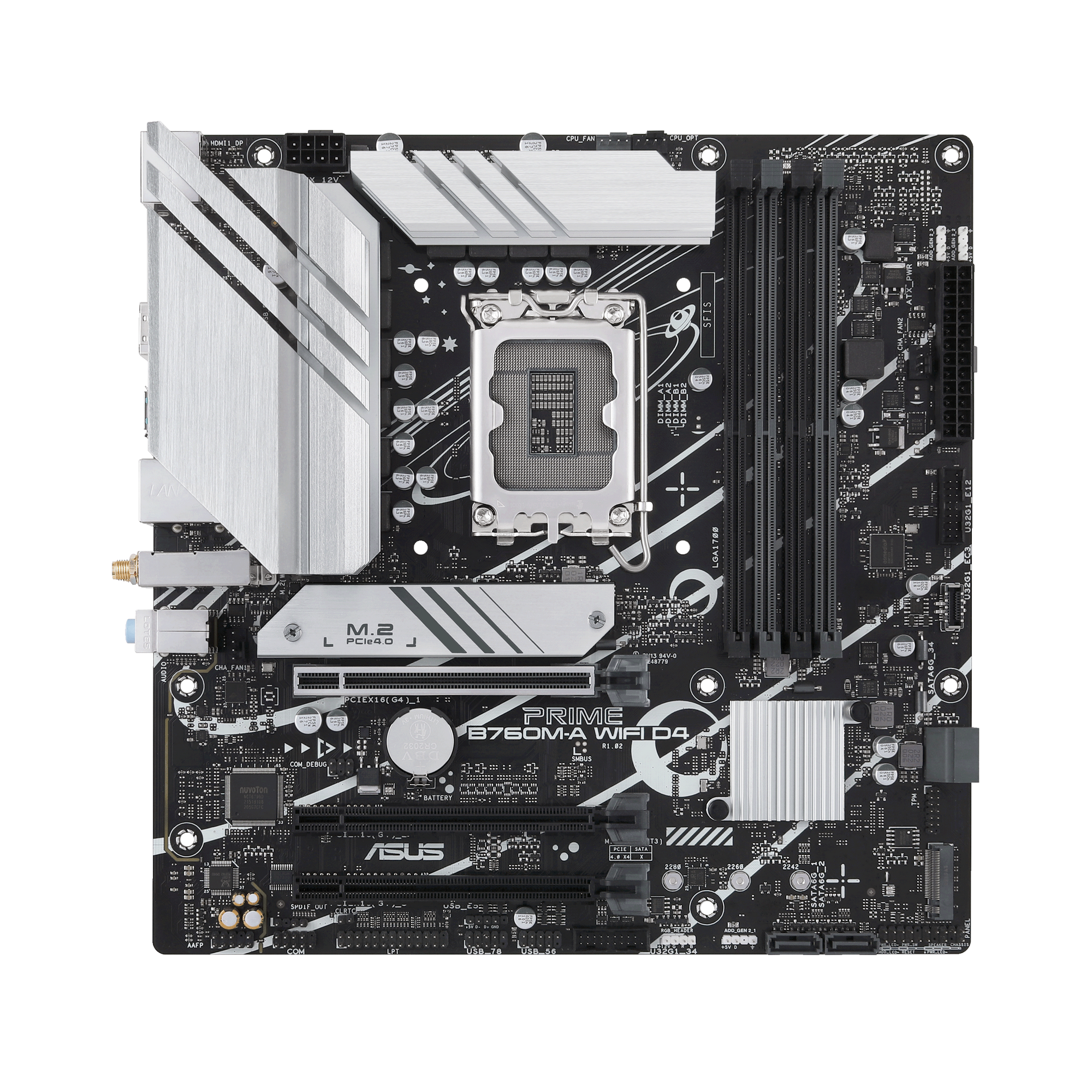 ASUS PRIME B760M-A WIFI D4 Gaming Mainboard Sockel Intel LGA 1700