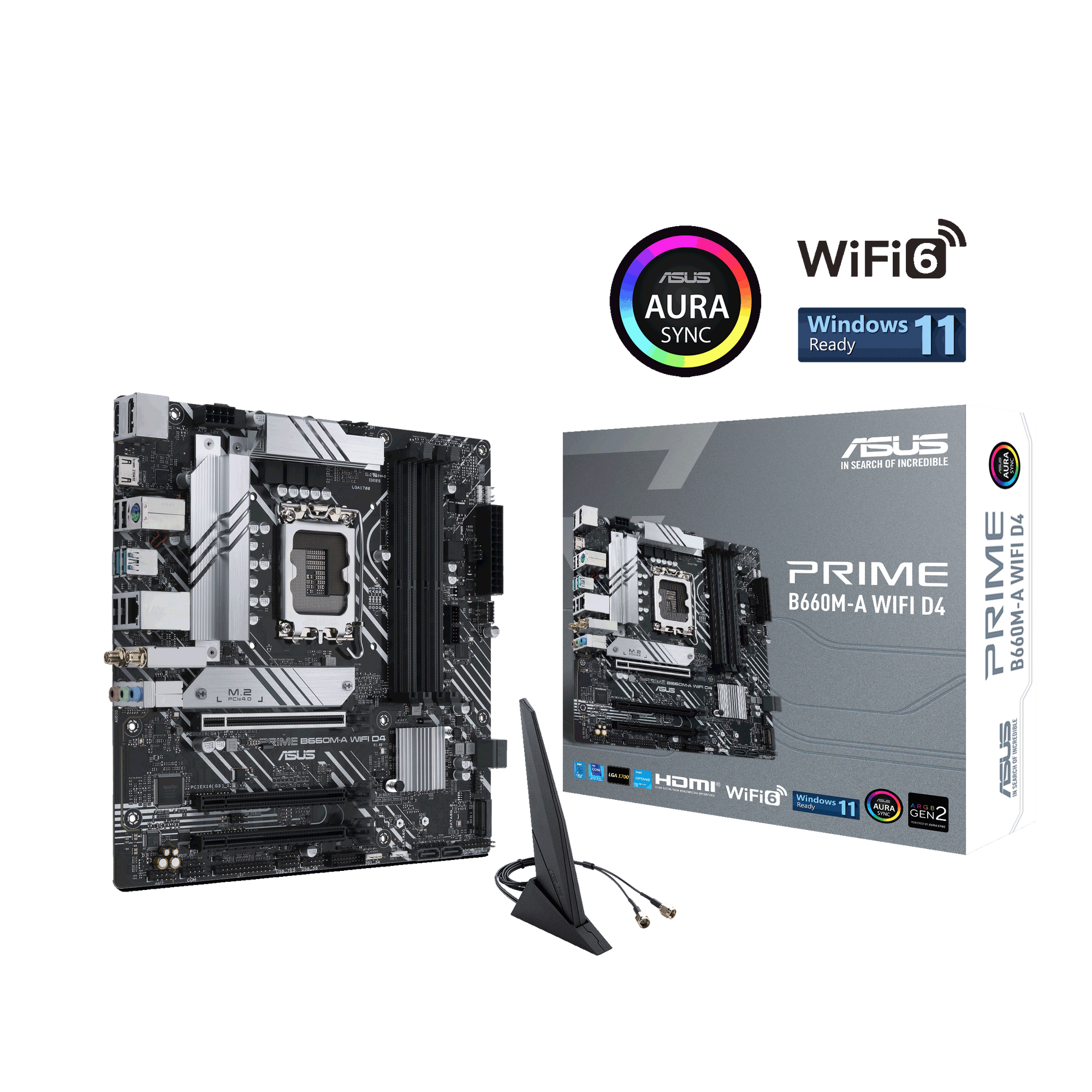 ASUS PRIME B660M-A WIFI D4 Gaming Mainboard Sockel Intel LGA 1700