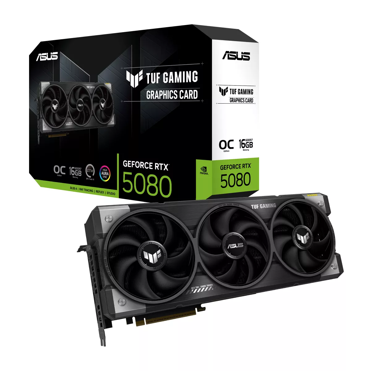 ASUS TUF Gaming GeForce RTX 5080 OC Edition 16GB GDDR7 Gaming Grafikkarte