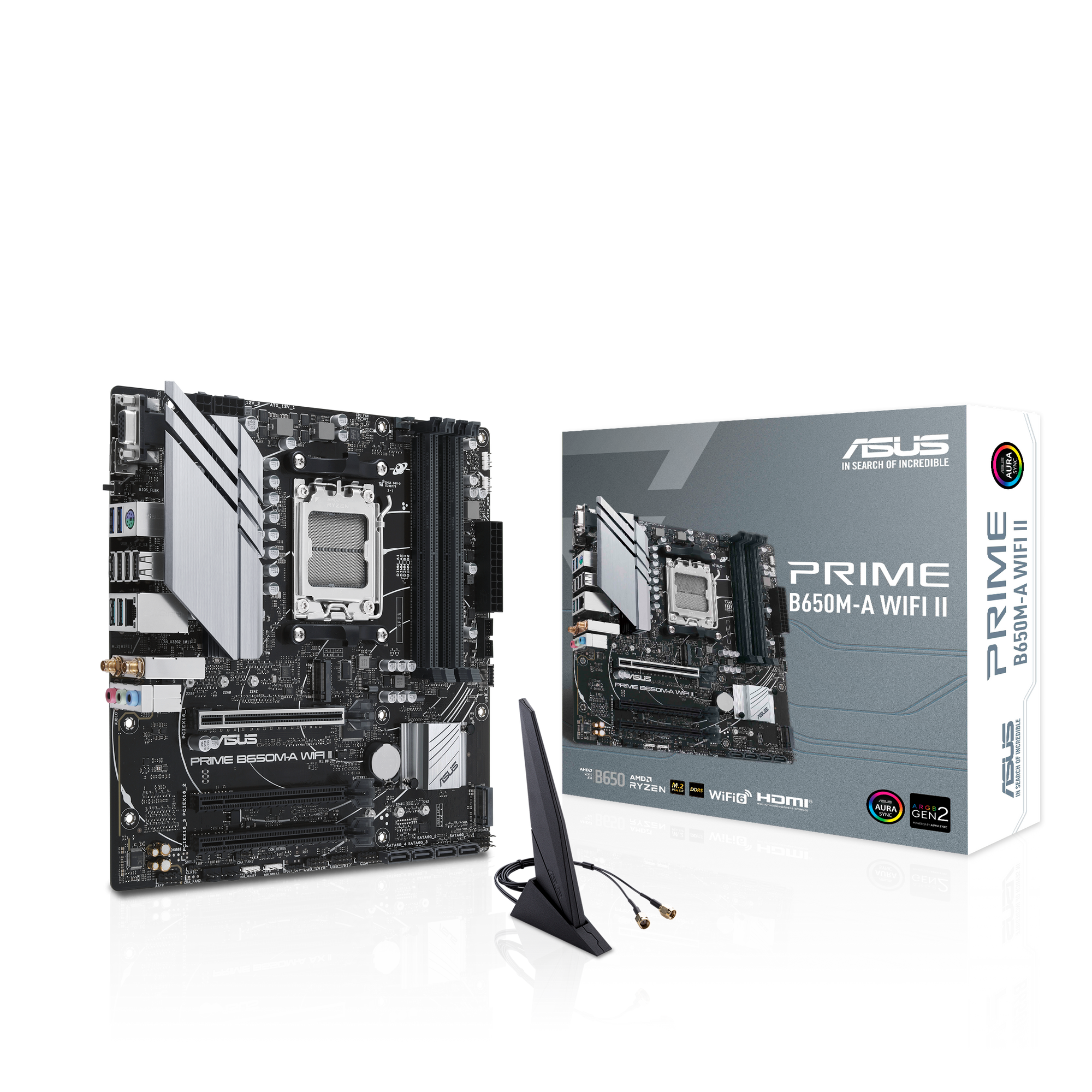 ASUS PRIME B650M-A WIFI II Gaming Mainboard Sockel AMD AM5 1