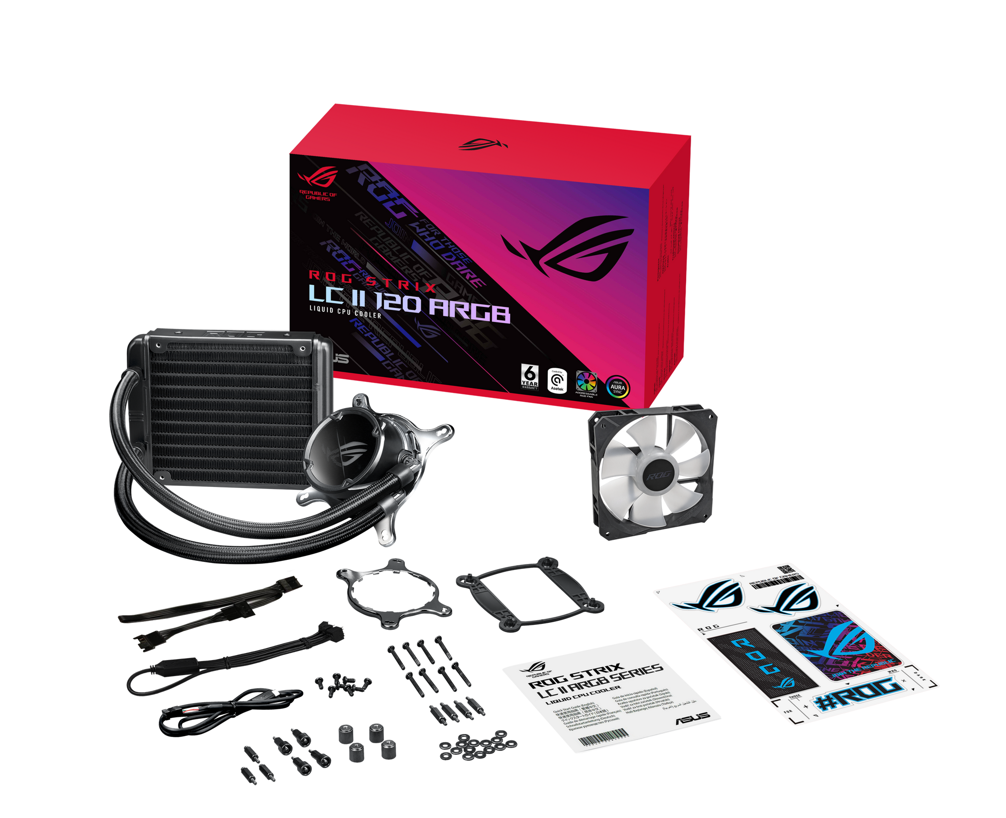 ASUS ROG STRIX LC II 120 ARGB All-in-One CPU water cooling system thumbnail 3