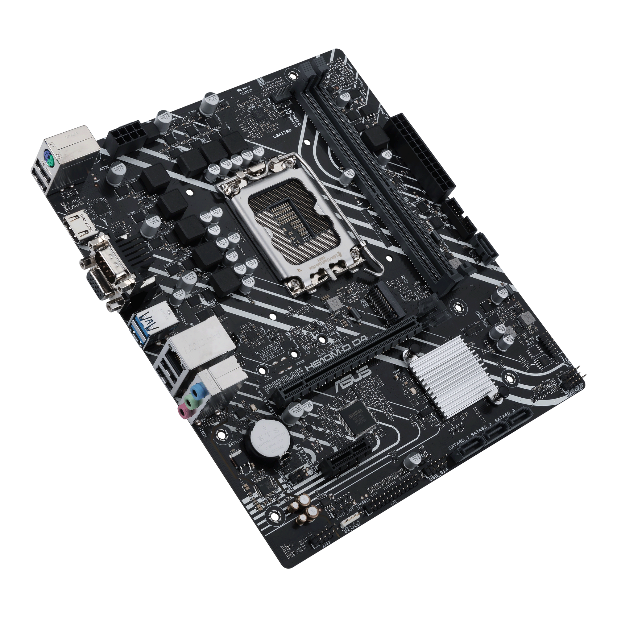ASUS PRIME H610M-D D4 Gaming Mainboard Sockel Intel LGA 1700 thumbnail 3