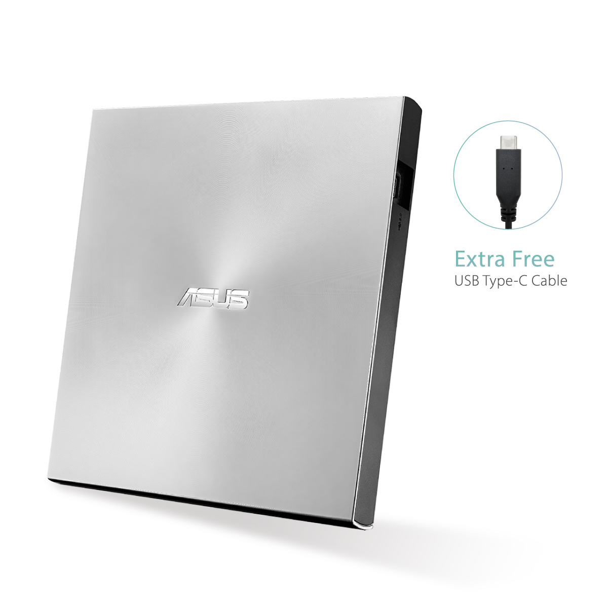 ASUS ZenDrive U9M USB-C external Ultra SLIM DVD Burner thumbnail 1