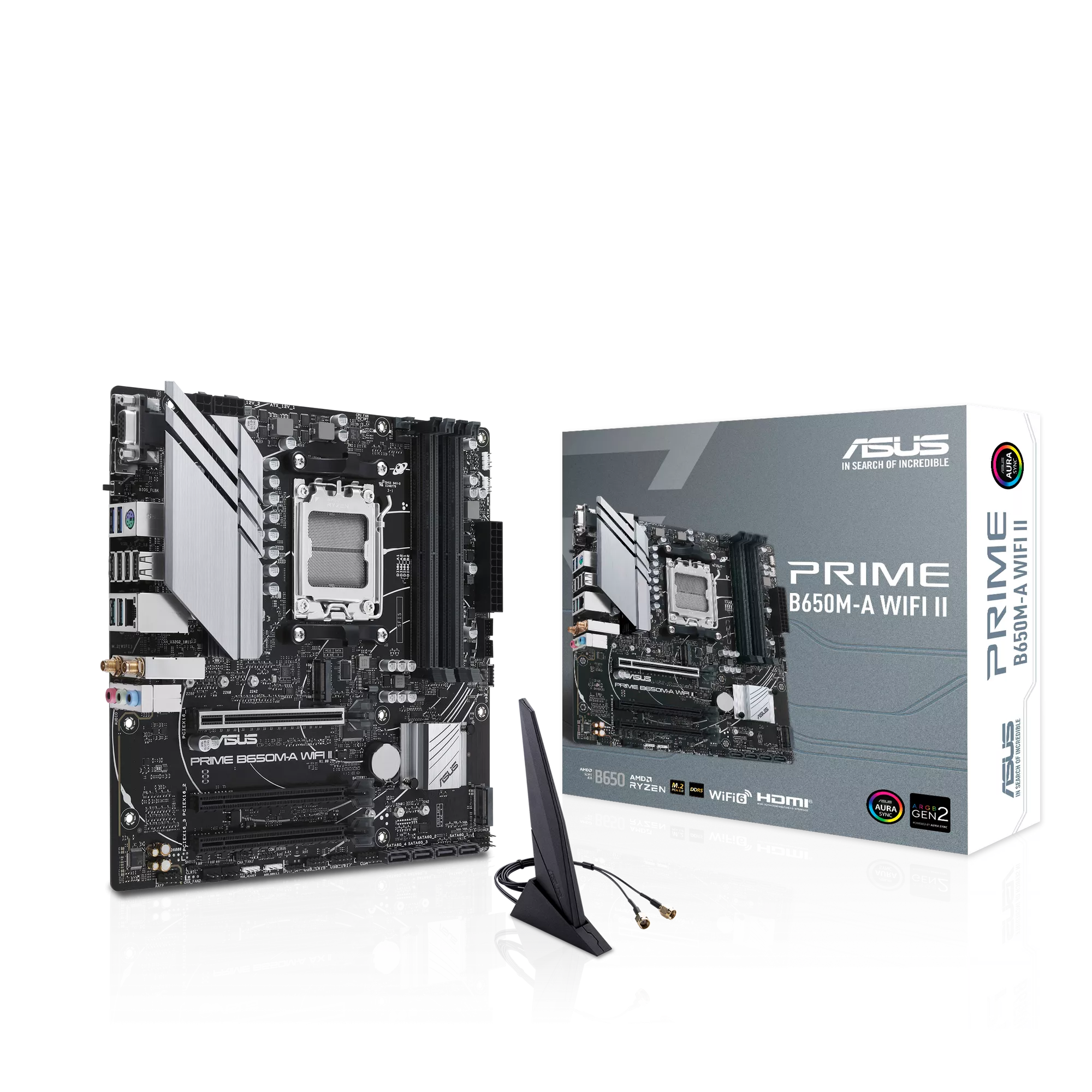 ASUS PRIME B650M-A WIFI II Gaming Mainboard Sockel AMD AM5