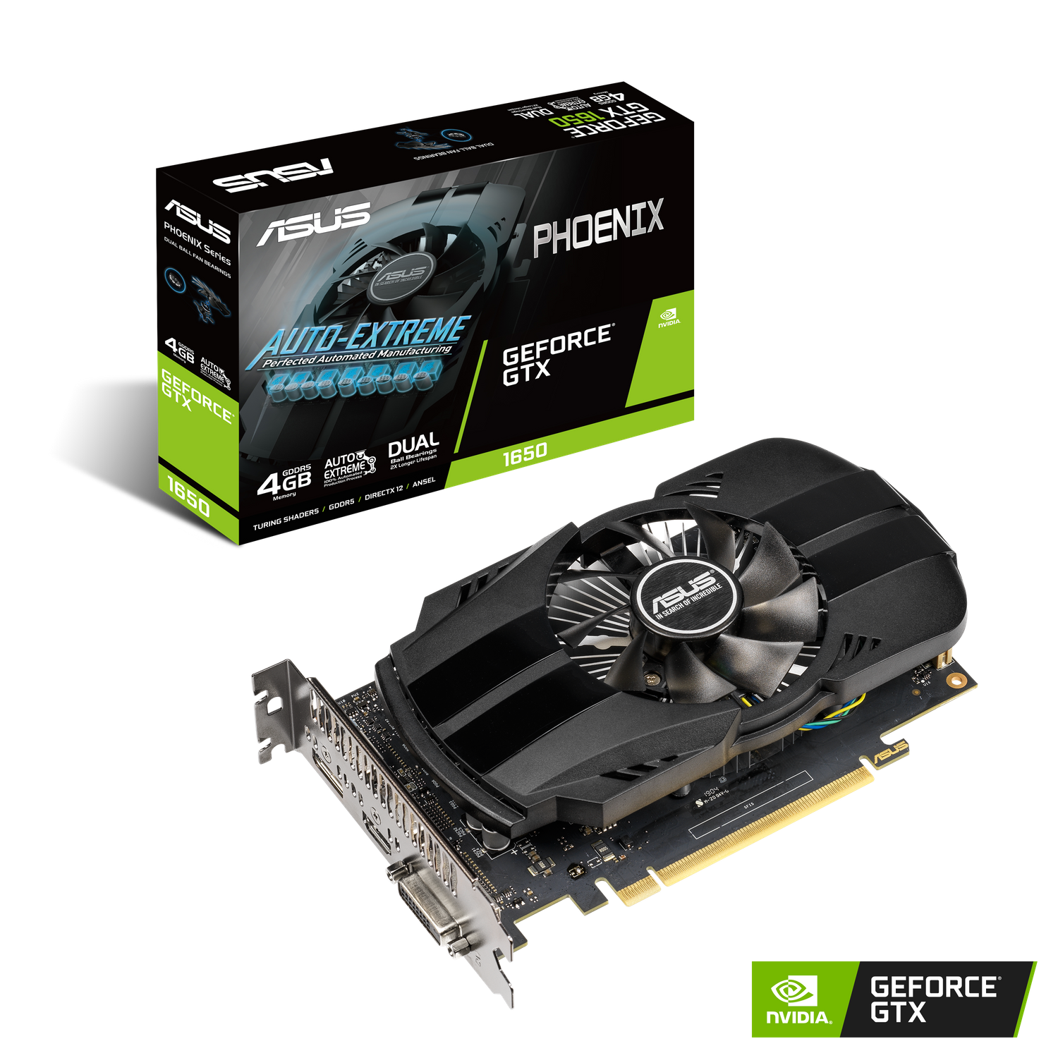 ASUS NVIDIA GeForce GTX 1650 Phoenix 4G Gaming Grafikkarte