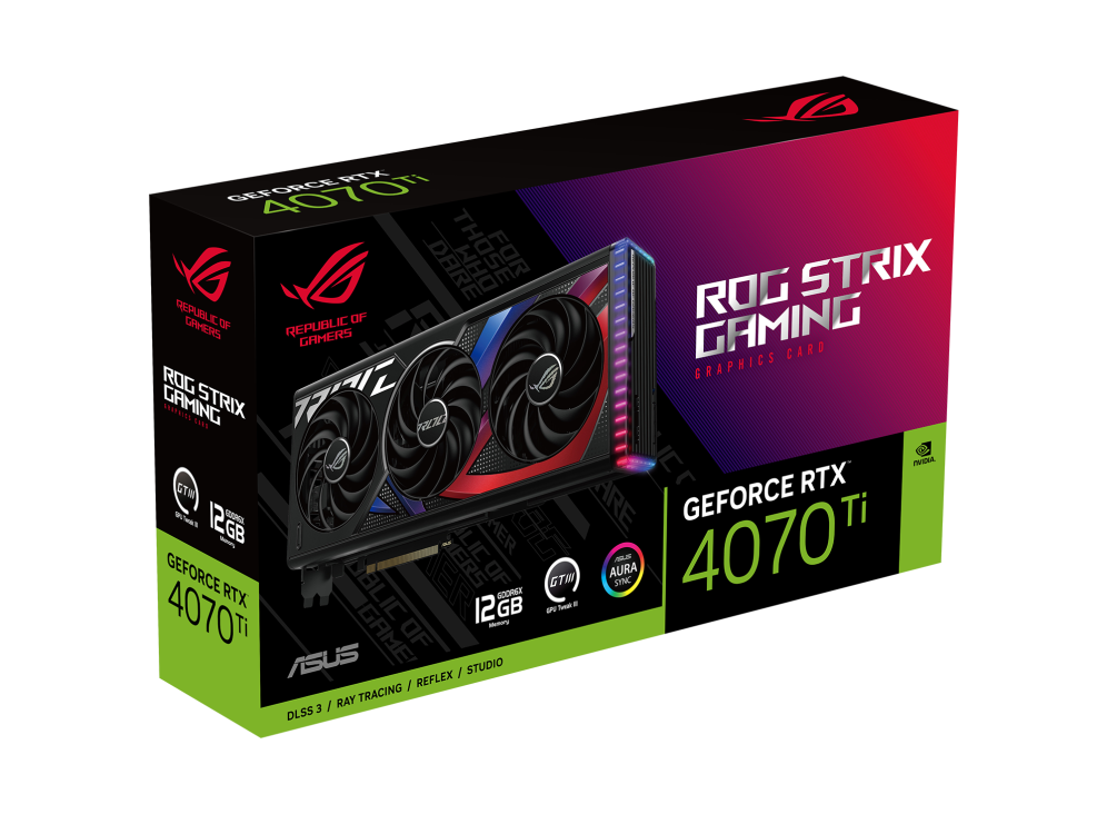 ROG STRIX GeForce RTX™ 4070 Ti 12GB GDDR6X DLSS 3 Carte