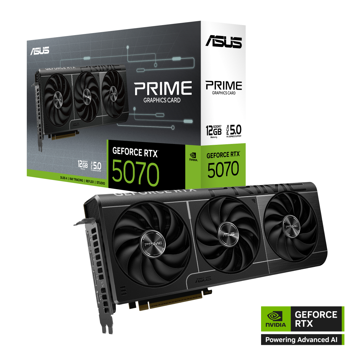 ASUS PRIME GeForce RTX 5070 12GB GDDR7 Gaming Grafikkarte