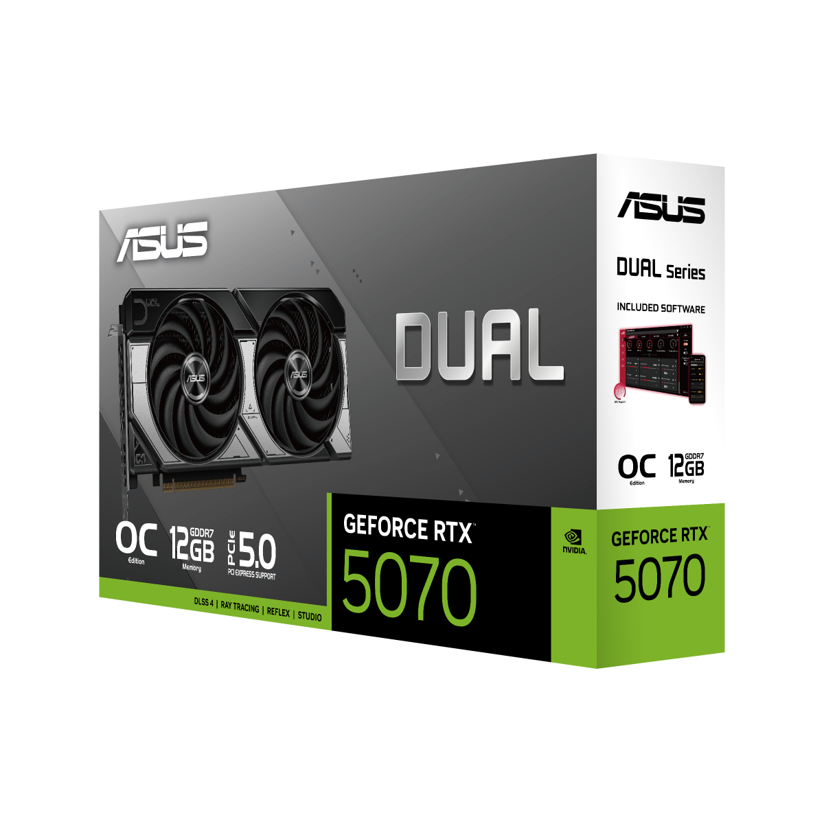 新品保証付 ASUS DUAL RTX 5070 O12G GDDR7 ASUS Dual GeForce RTX™ 5070 12GB GDDR7 OC Edition
