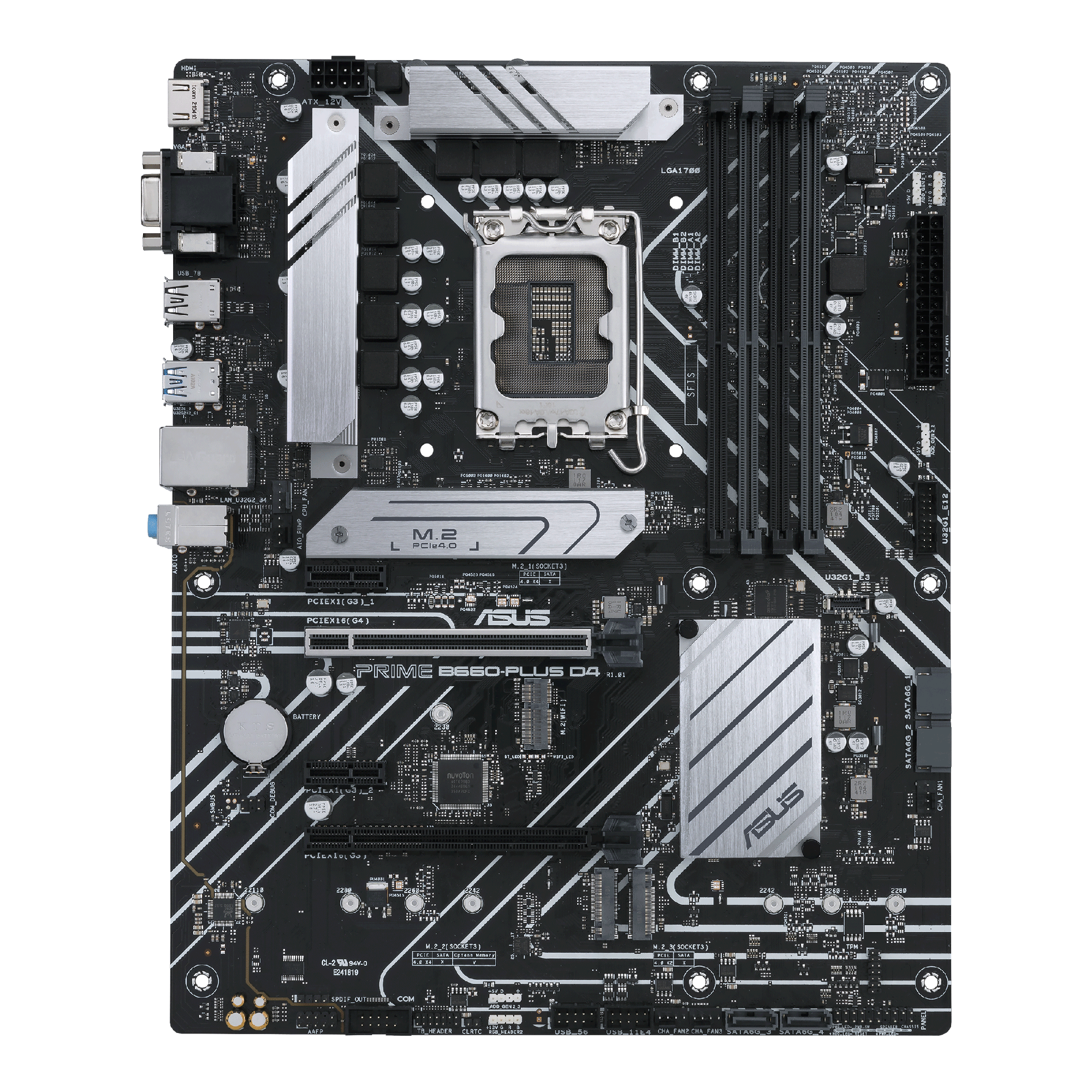 ASUS PRIME B660-PLUS D4 Gaming Mainboard Sockel Intel LGA 1700 thumbnail 6