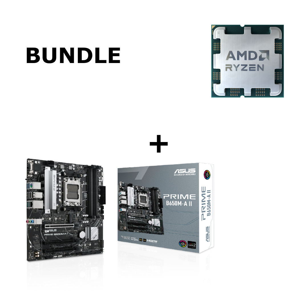 Bundle ASUS PRIME B650M-A II Gaming Mainboard Sockel AMD AM5 + CPU