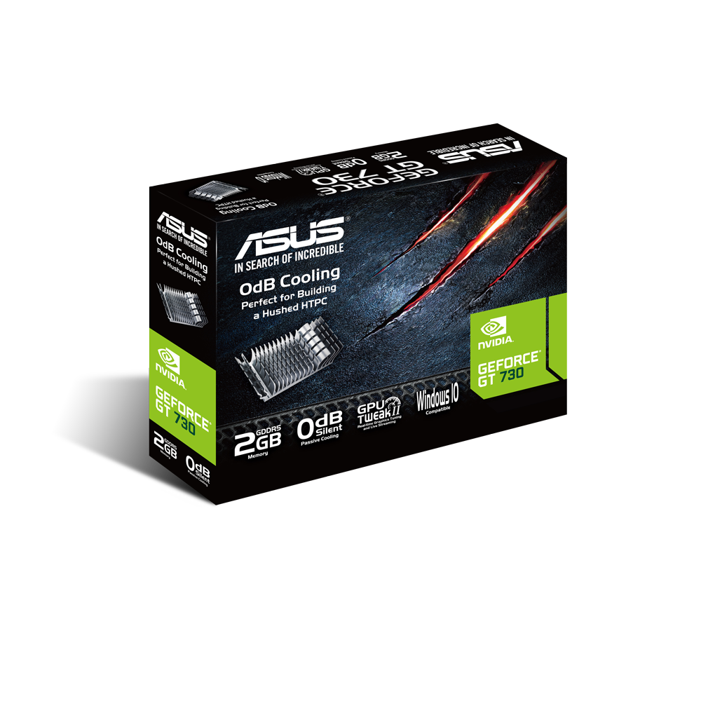 ASUS GeForce GT 730 2GB GDDR5 Low-Profile-Grafikkarte thumbnail 3