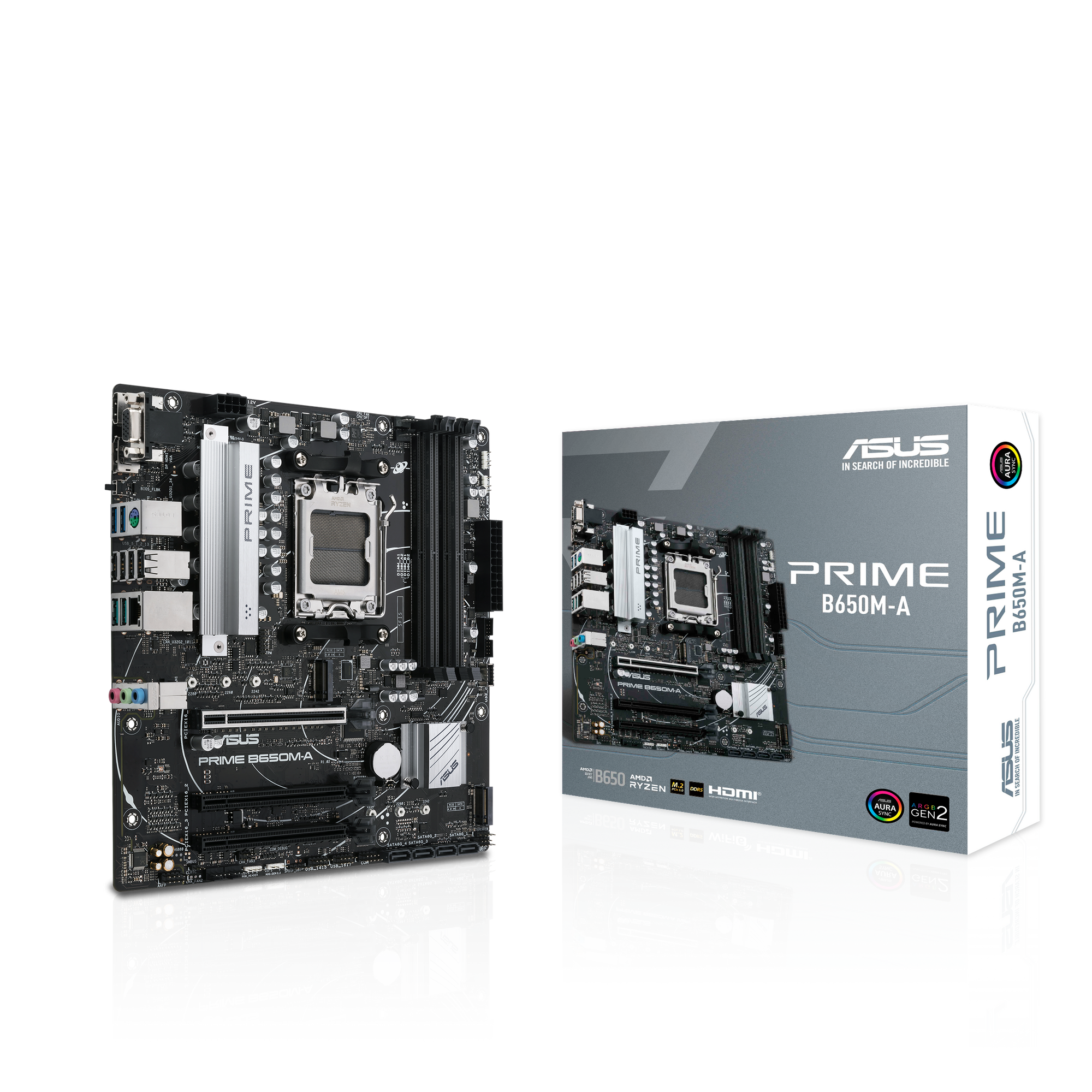 ASUS Prime B650M-A Gaming Mainboard Sockel AMD AM5 thumbnail 1