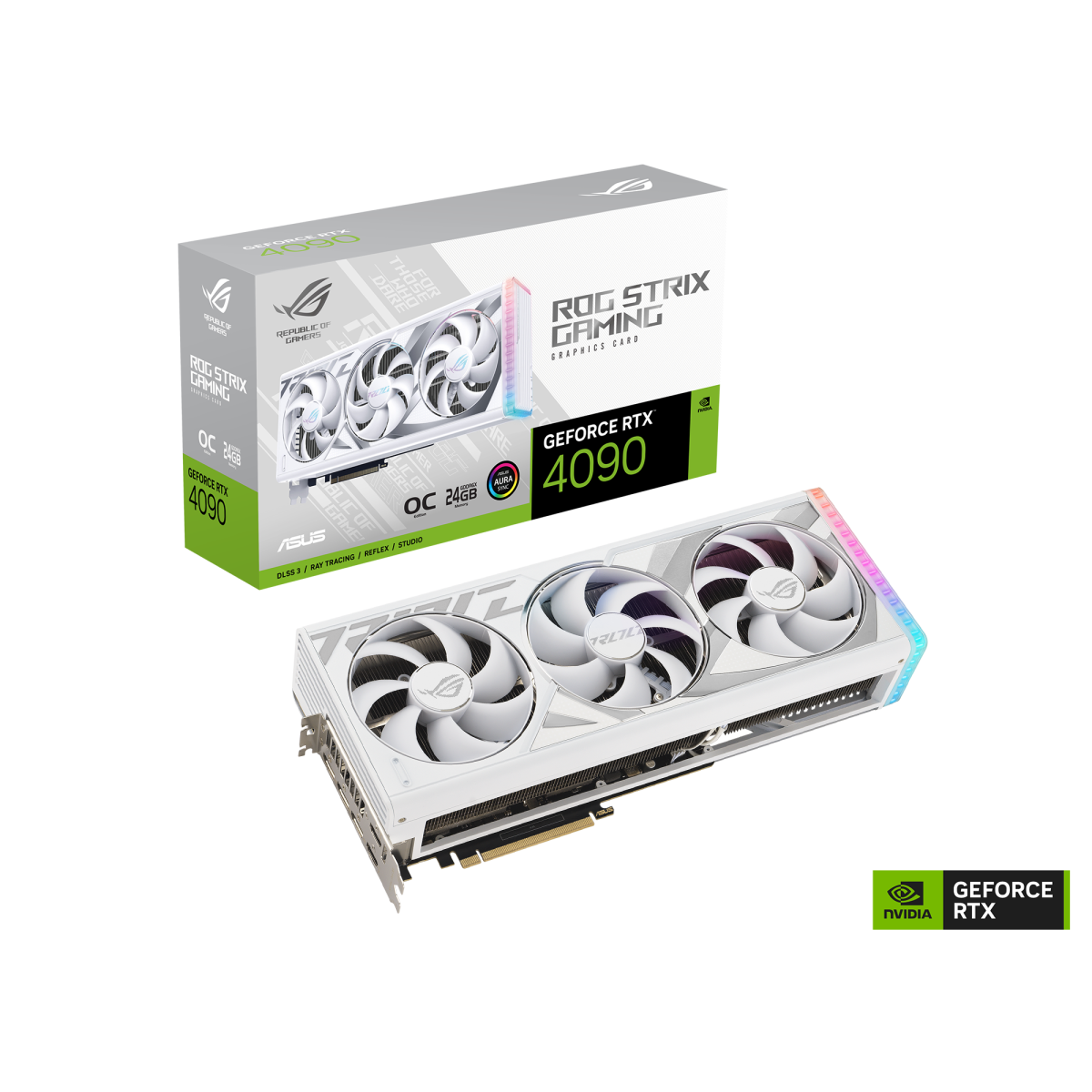 ASUS ROG Strix GeForce RTX 4090 24GB White OC Edition Gaming Graphics Card 1