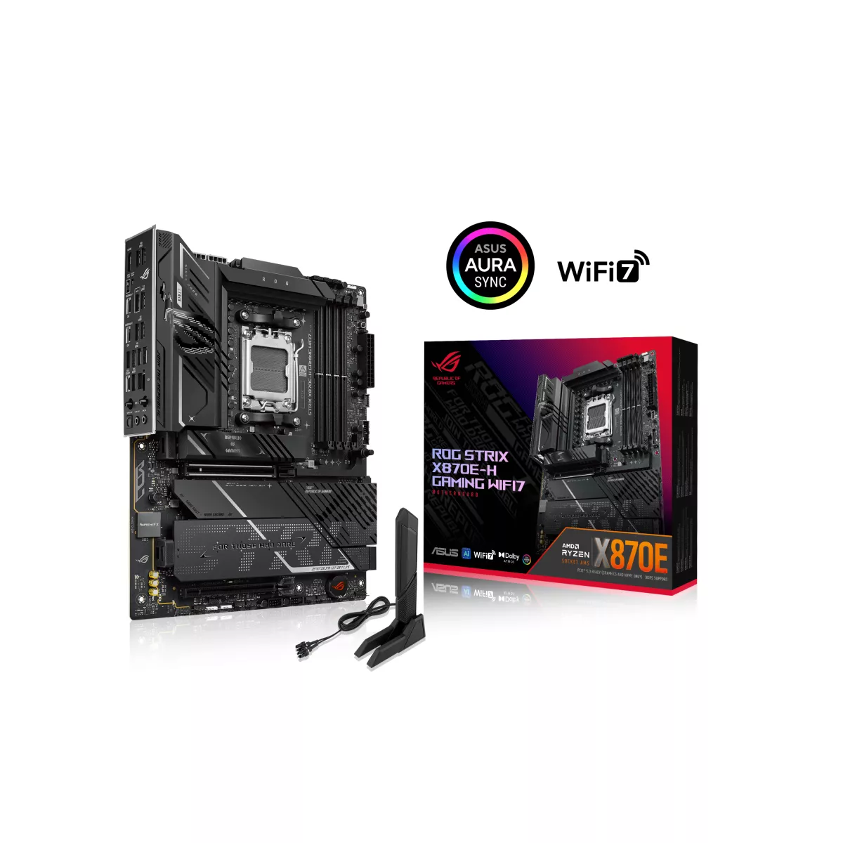ASUS ROG STRIX X870E-H GAMING WIFI7 Mainboard Sockel AMD AM5 ASUS ROG STRIX X870E-H GAMING WIFI7 Mainboard Sockel AMD AM5