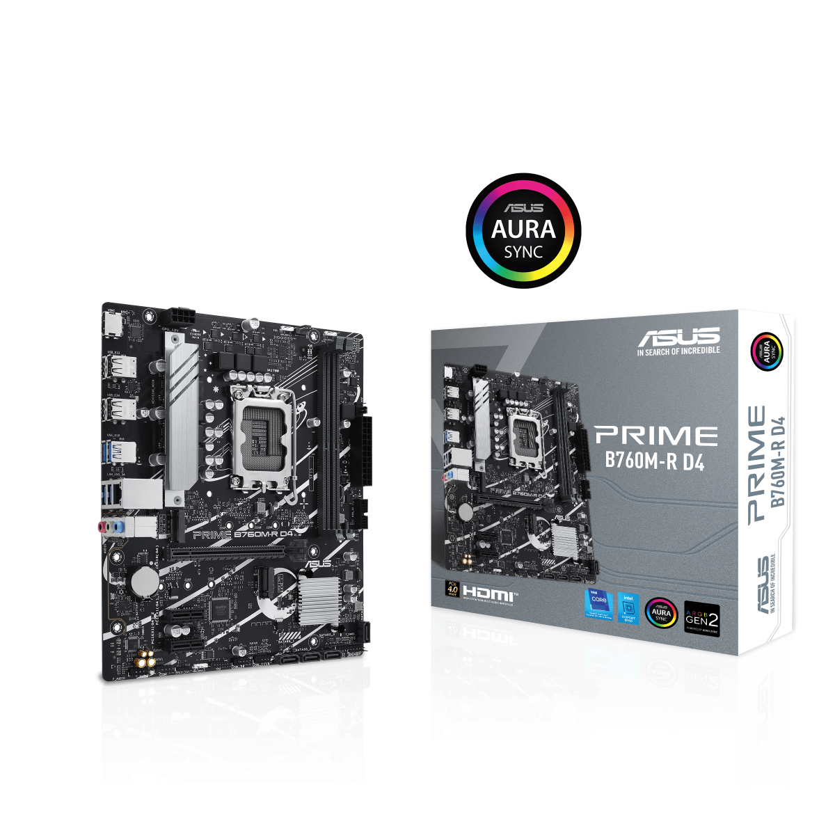 ASUS PRIME B760M-R D4 Gaming Mainboard Sockel Intel LGA 1700 