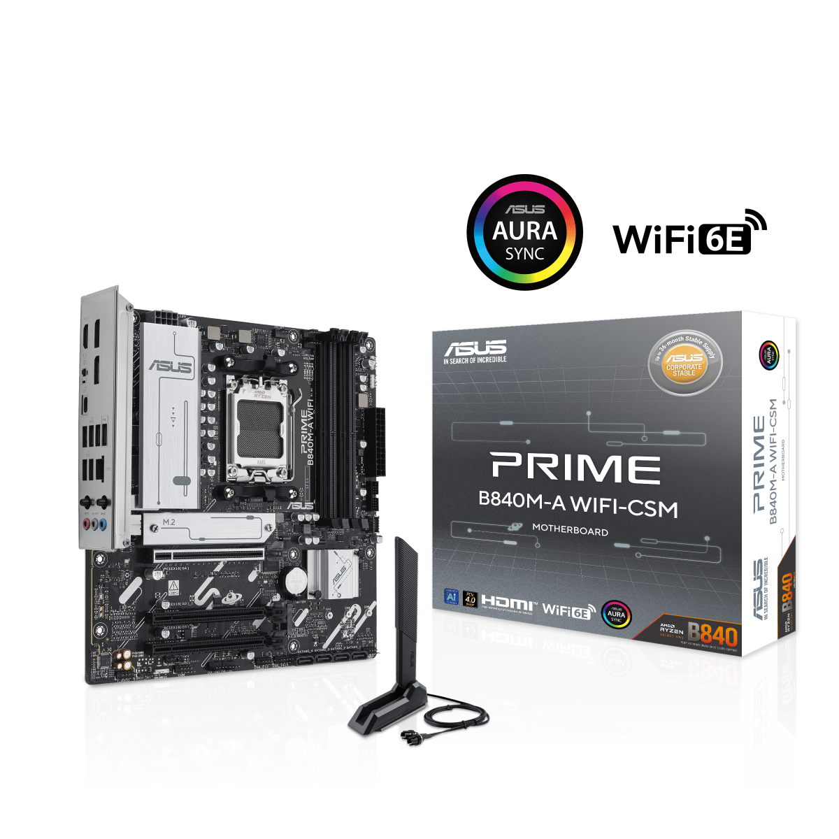 ASUS PRIME B840M-A WIFI Mainboard Sockel AMD AM5 