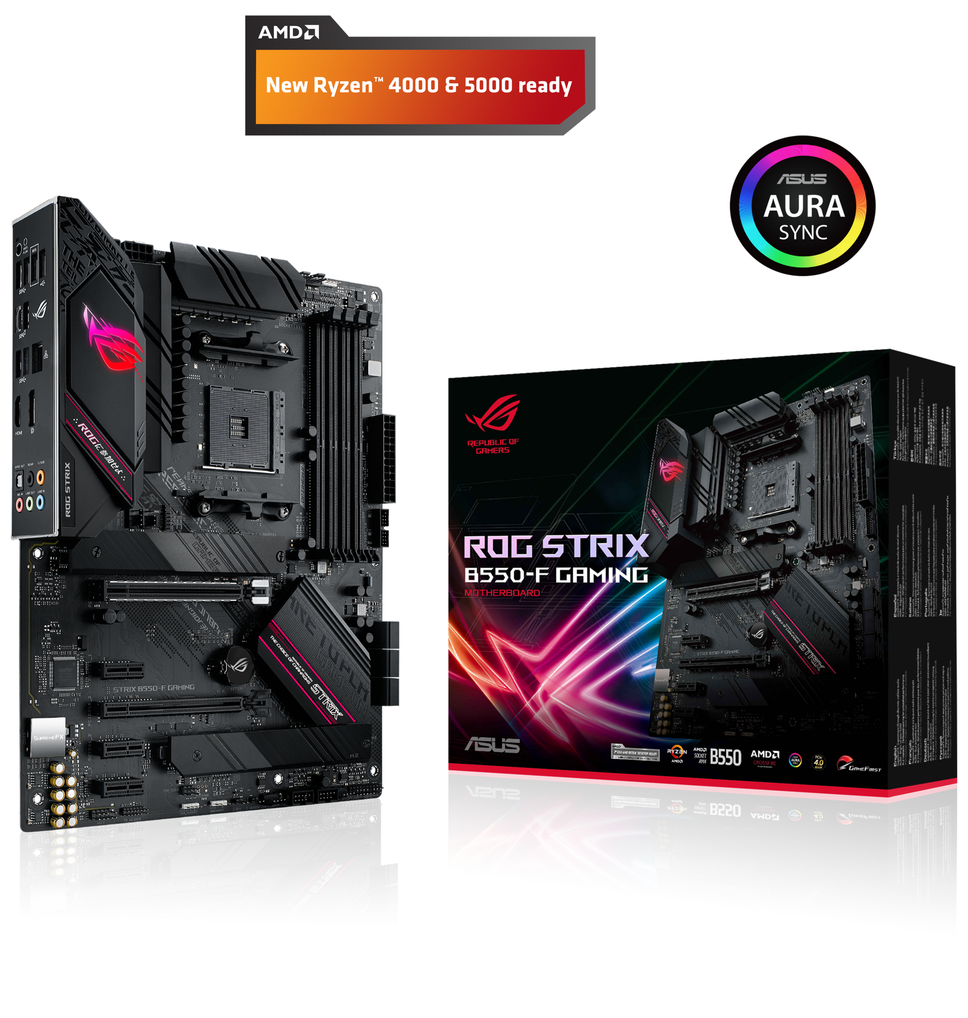 ROG STRIX B550-F Gaming Socket AM4 Carte mère (ATX, Ryzen, PCIe 4.0) 1