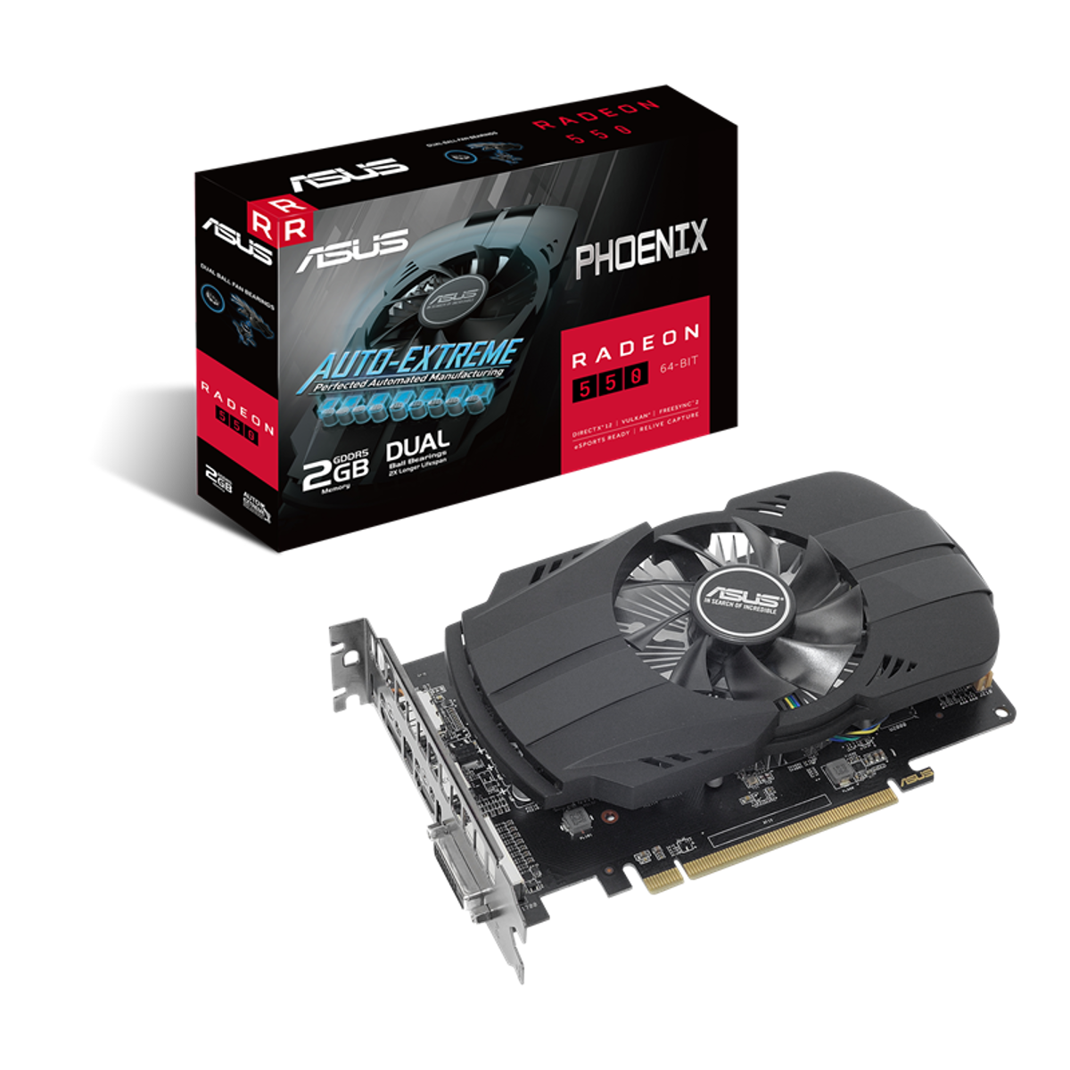 ASUS Phoenix AMD Radeon™ 550 2G GDDR5 Gaming Grafikkarte