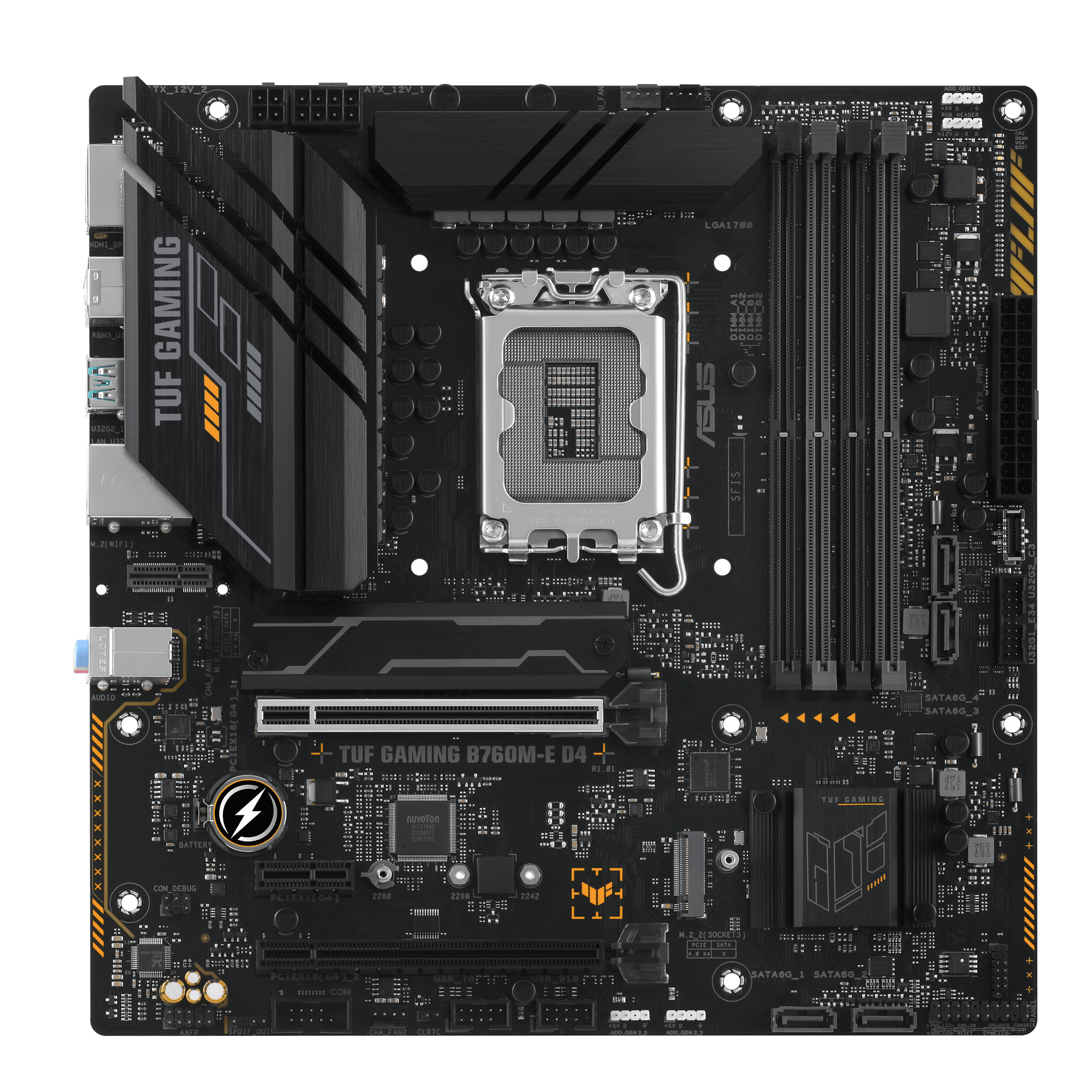 ASUS TUF GAMING B760M-E D4 Motherboard Socket Intel LGA 1700 thumbnail 3