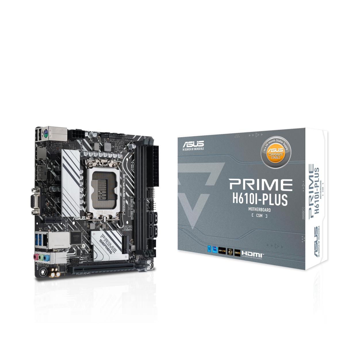 ASUS PRIME H610I-PLUS-CSM Mainboard Sockel Intel LGA 1700 