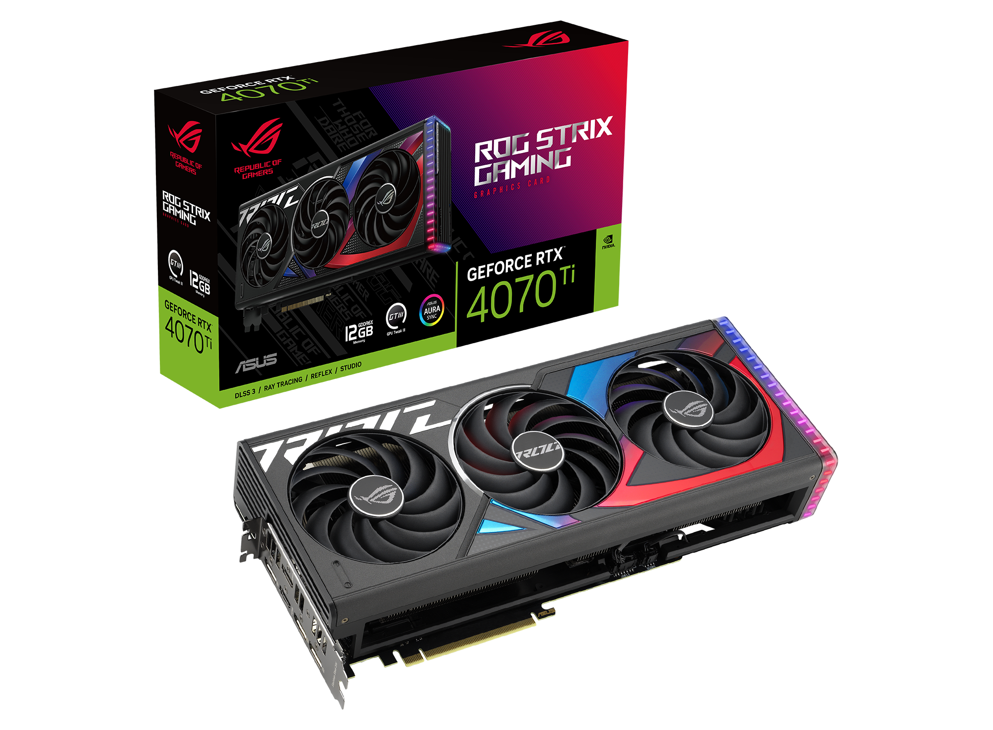 ROG STRIX GeForce RTX™ 4070 Ti 12GB GDDR6X Gaming Grafikkarte 1