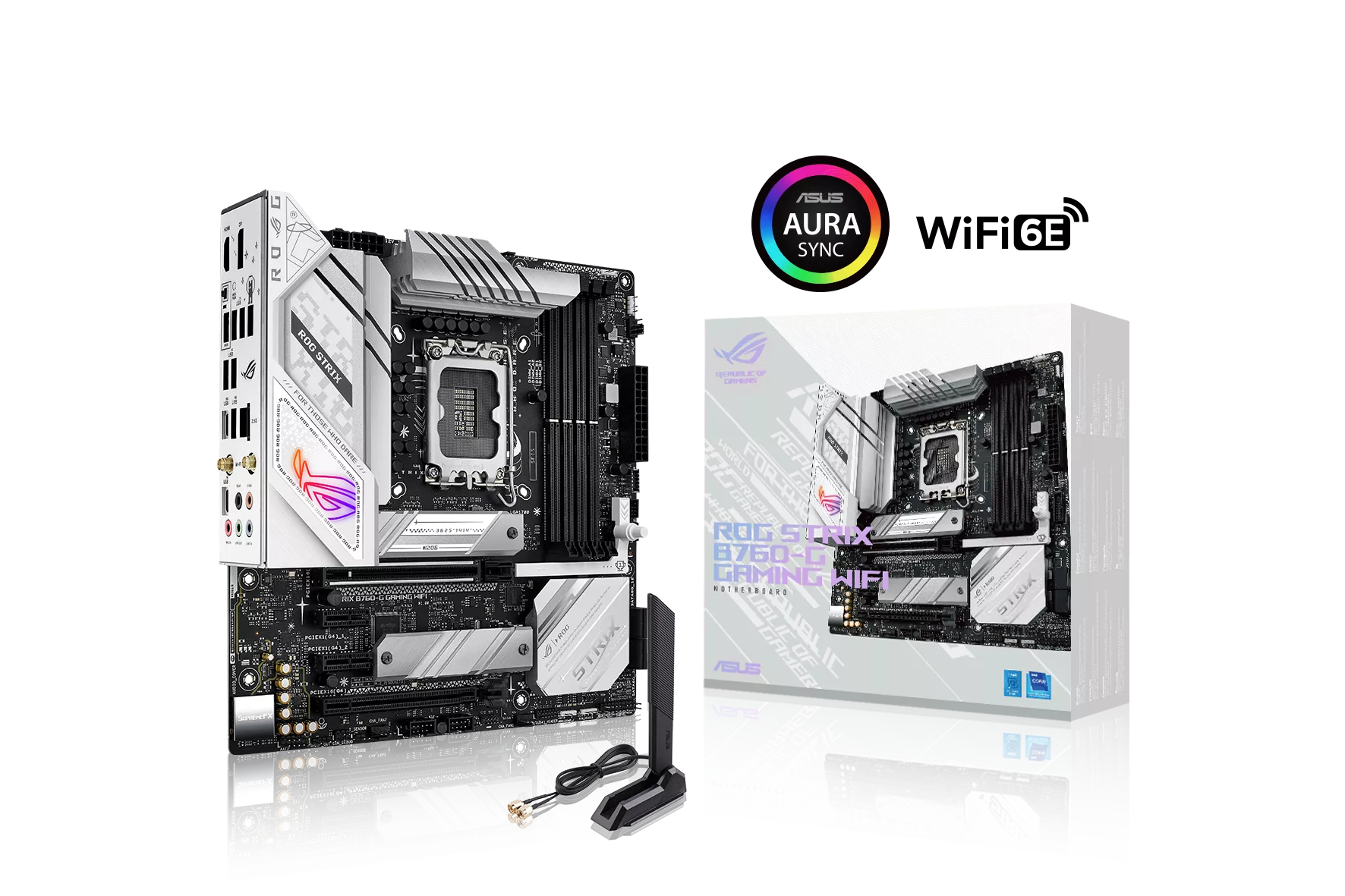 ASUS ROG STRIX B760-G GAMING WIFI Mainboard Socket Intel LGA 1700 ASUS ROG STRIX B760-G GAMING WIFI Mainboard Socket Intel LGA 1700