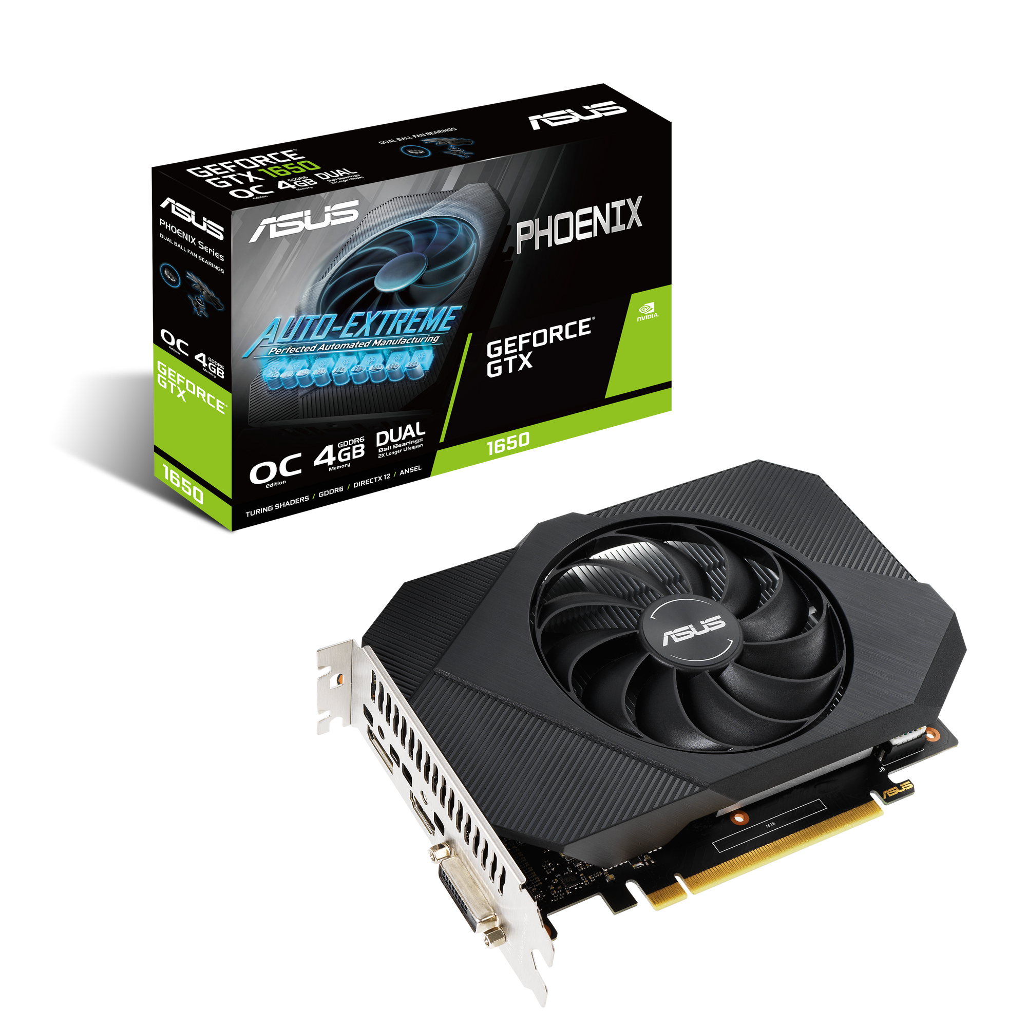 ASUS Phoenix Nvidia GeForce GTX 1650 4GB OC Edition Gaming Grafikkarte 