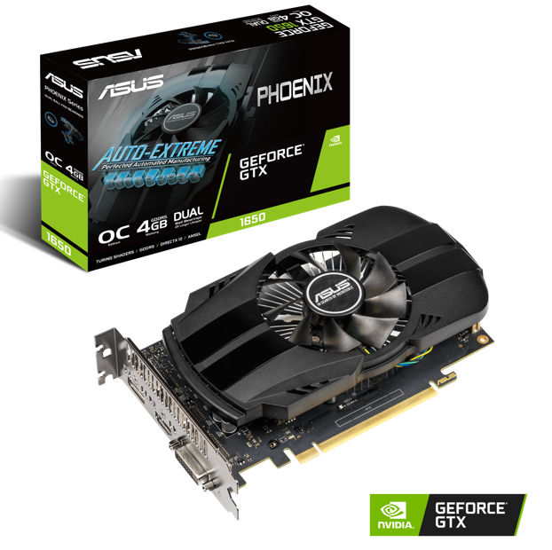 ASUS NVIDIA GeForce GTX 1650 Phoenix OC 4G Gaming Grafikkarte