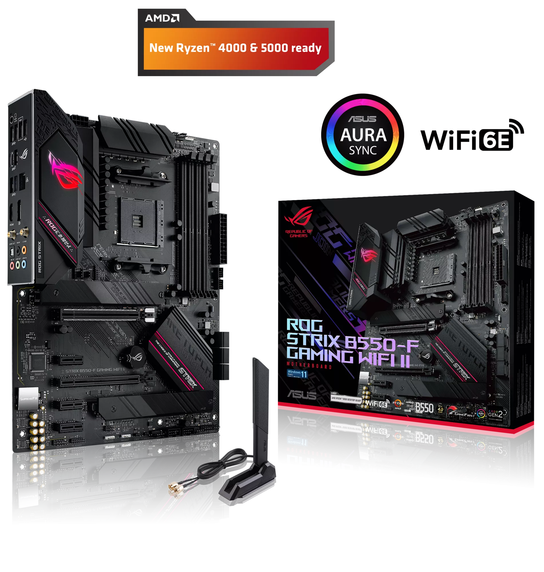ROG STRIX B550-F GAMING WI-FI II Mainboard Sockel AMD AM4