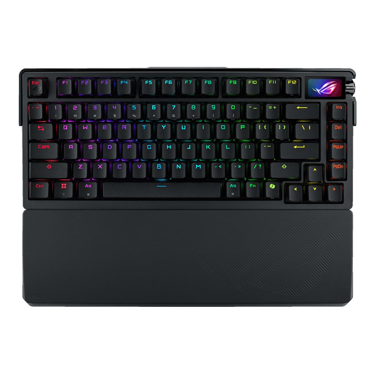 ASUS ROG AZOTH EXTREME 75% Wireless DIY Custom Gaming Keyboard, OLED display 1