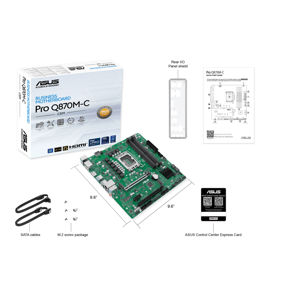 ASUS PRO Q870M-C-CSM Business Mainboard Sockel Intel LGA 1851 thumbnail 6