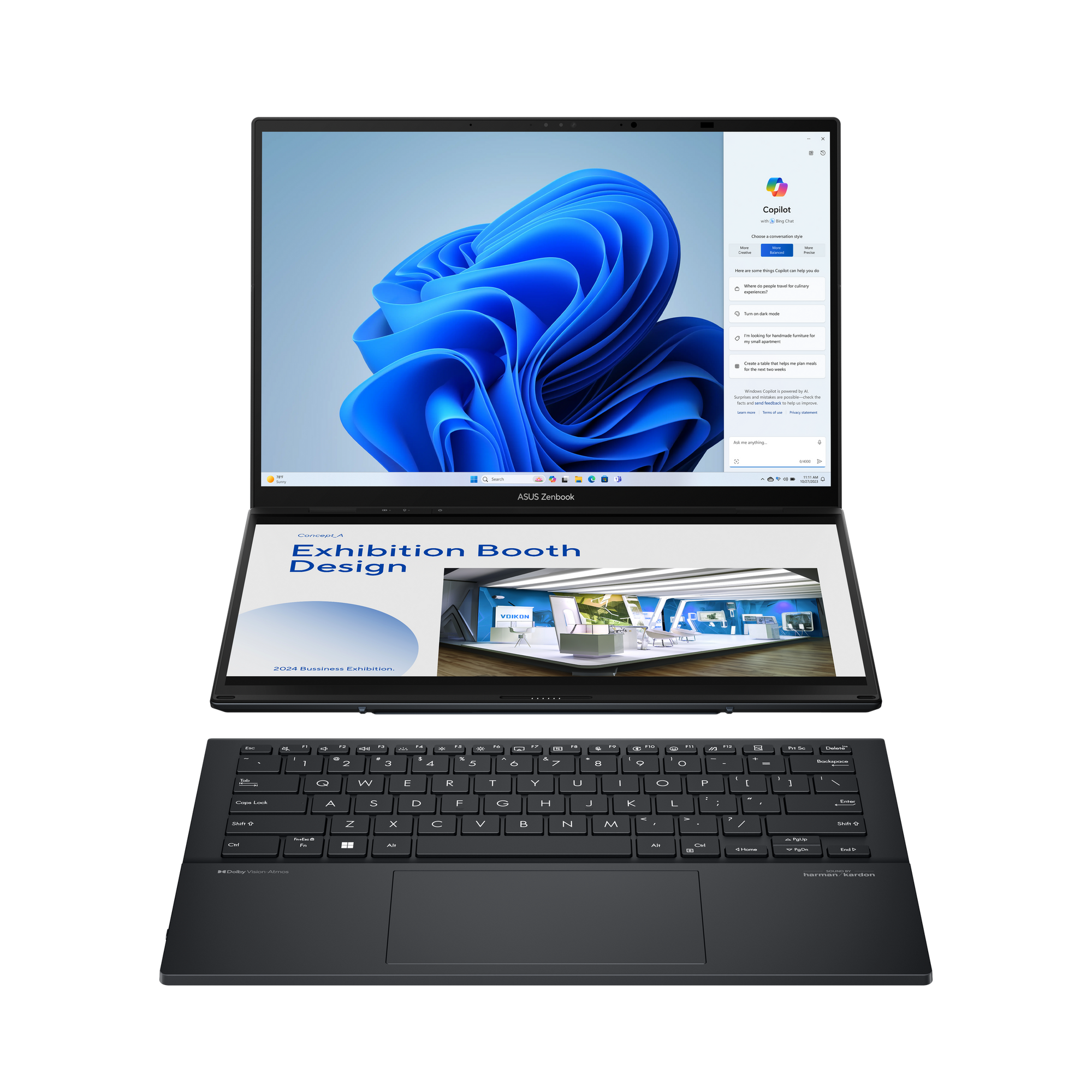 ASUS Zenbook Duo UX8406CA-QL203X 14,0" Ultra 9 285H 32GB LPX RAM 1TB SSD Intel Arc Laptop