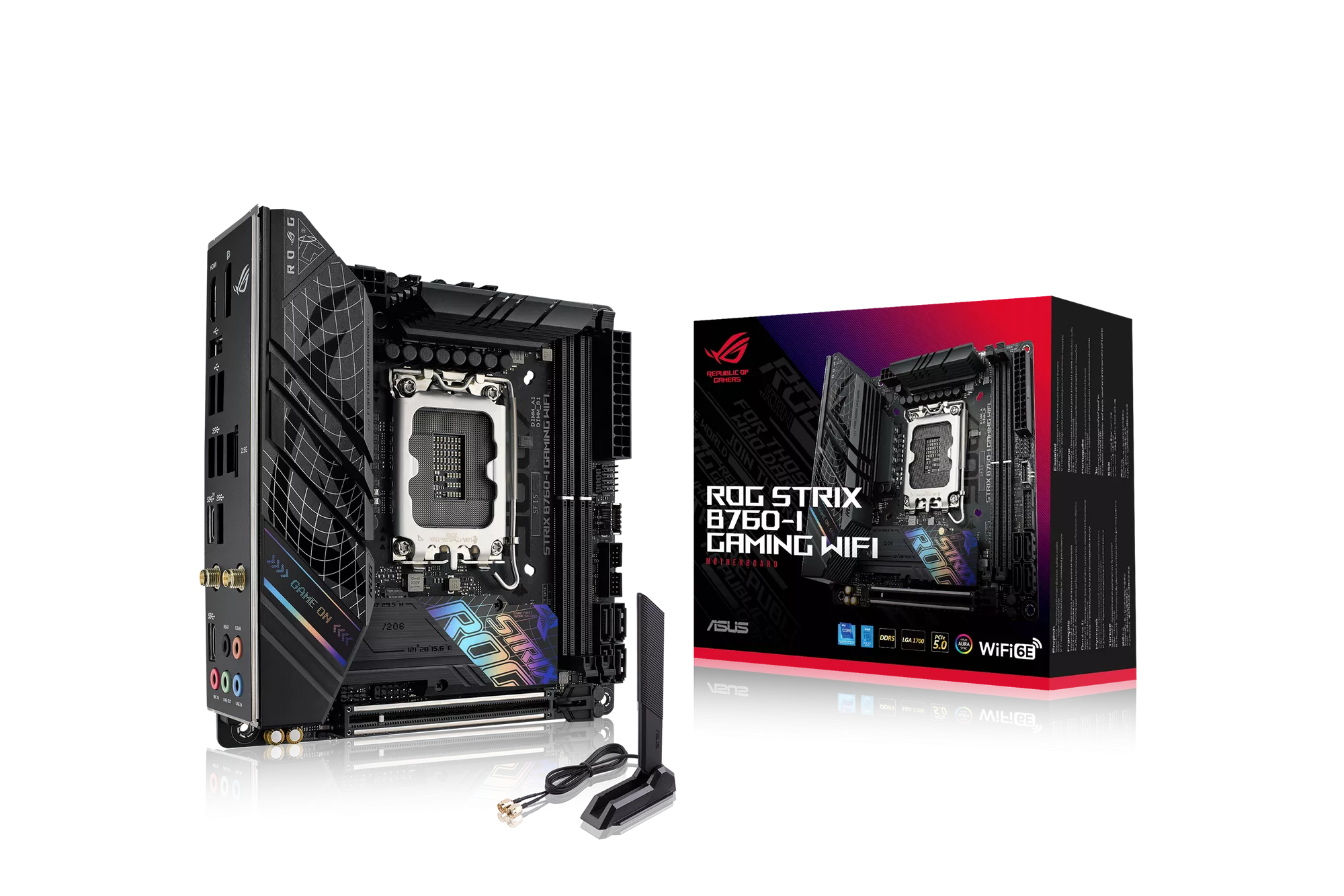 ASUS ROG STRIX B760-I GAMING WIFI Mainboard Sockel Intel LGA 1700