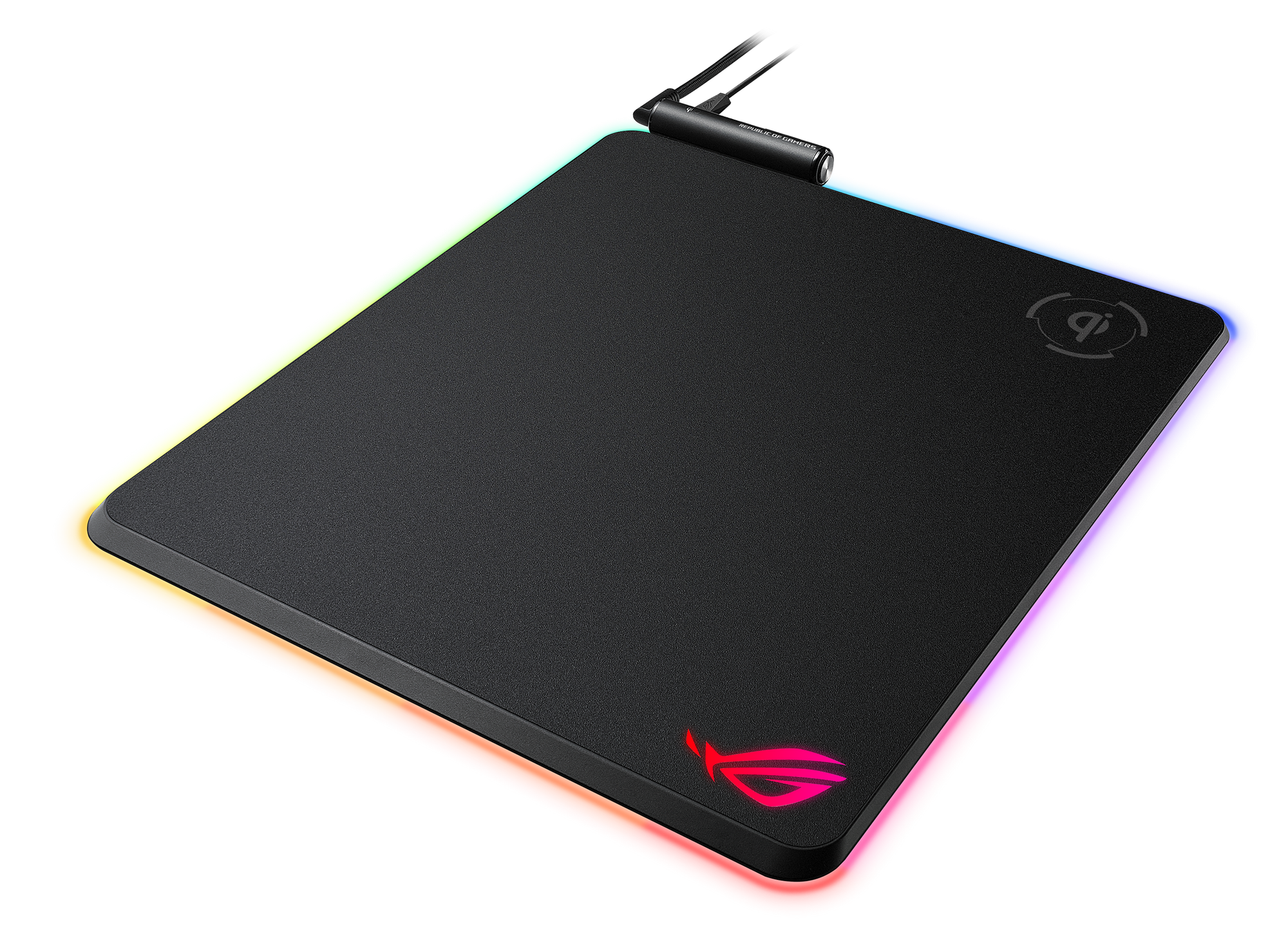 ROG Balteus QI RGB Tapis de souris de jeu (charge sans fil, Aura Sync) 1