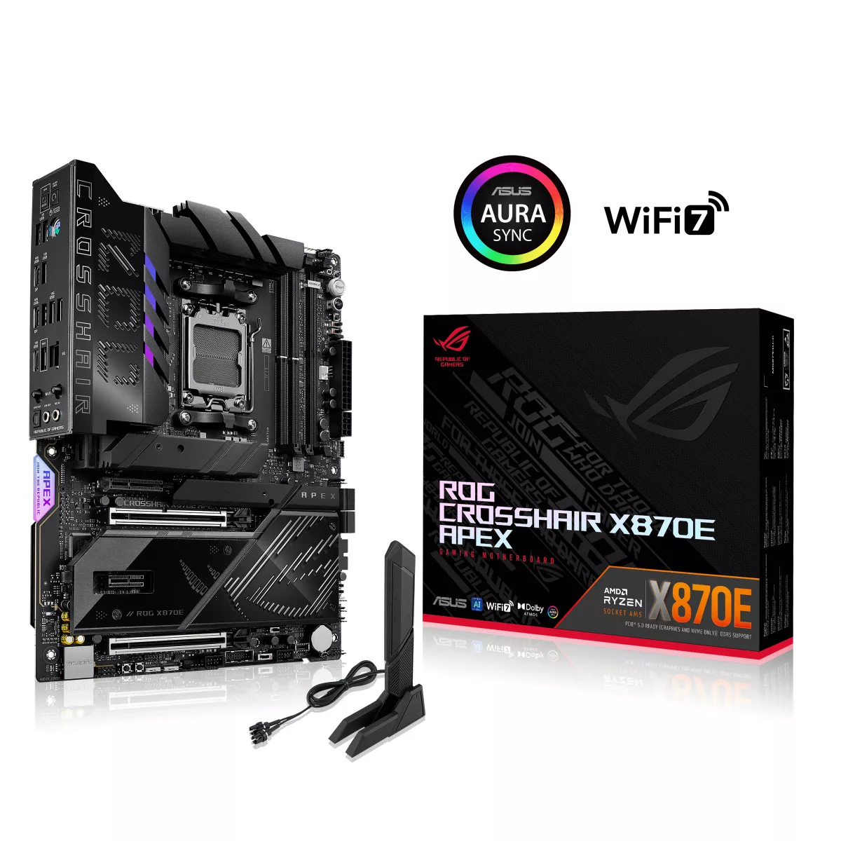 ASUS ROG CROSSHAIR X870E APEX Gaming Mainboard Sockel AMD AM5 ASUS ROG CROSSHAIR X870E APEX Gaming Mainboard Sockel AMD AM5