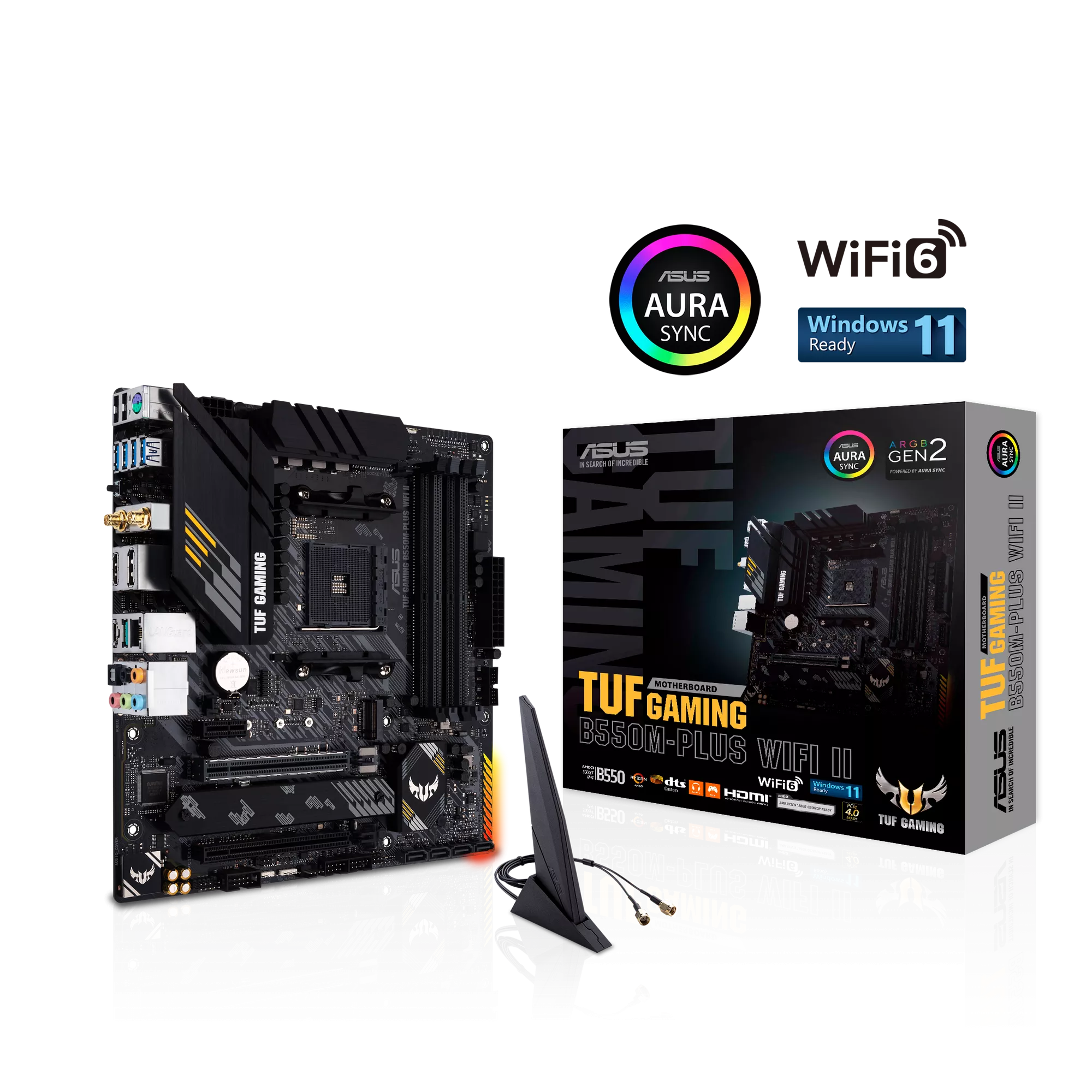 ASUS TUF GAMING B550M-PLUS WIFI II Mainboard Sockel Ryzen AM4