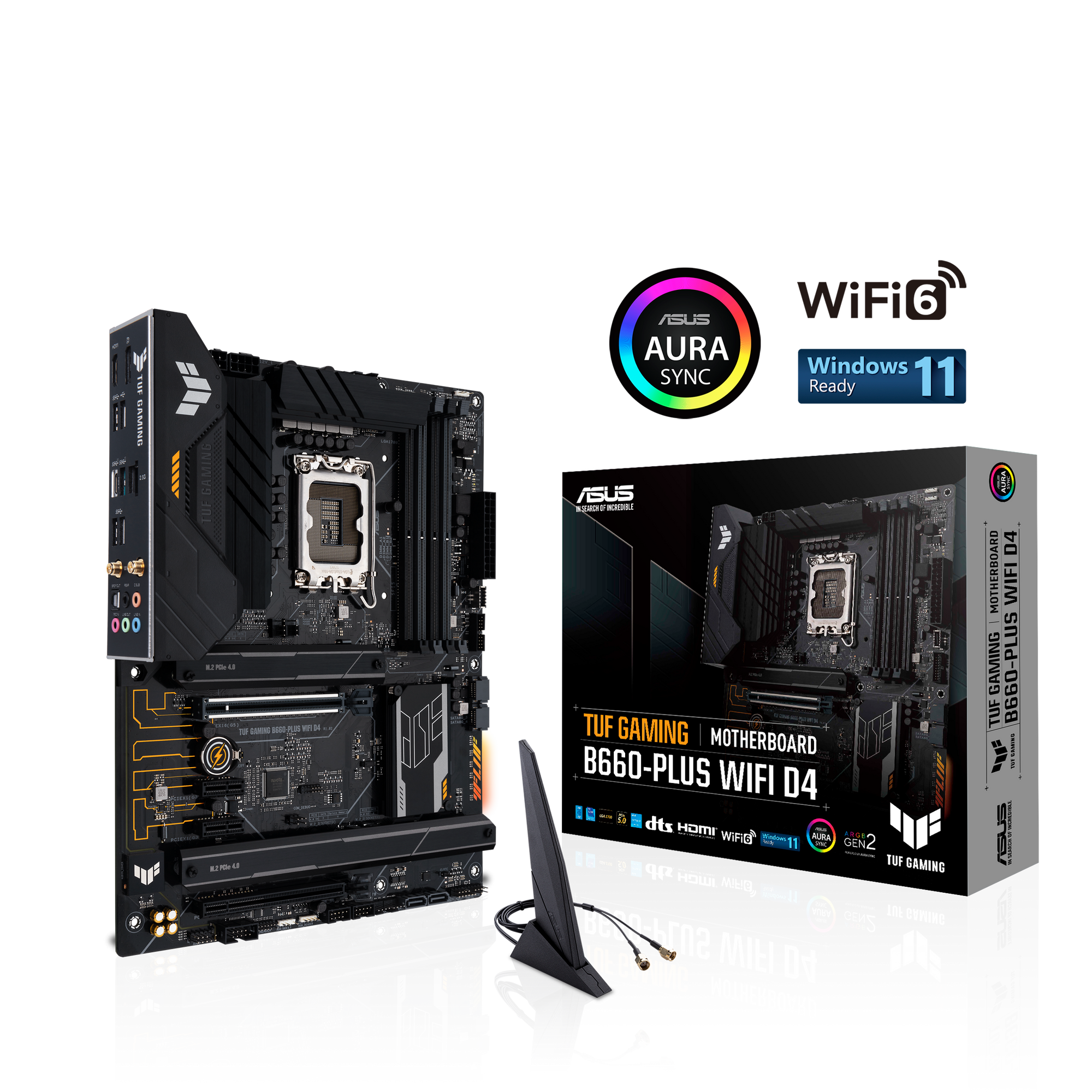 ASUS TUF GAMING B660-PLUS WIFI D4 Socket Intel  Carte mère LGA 1700 1