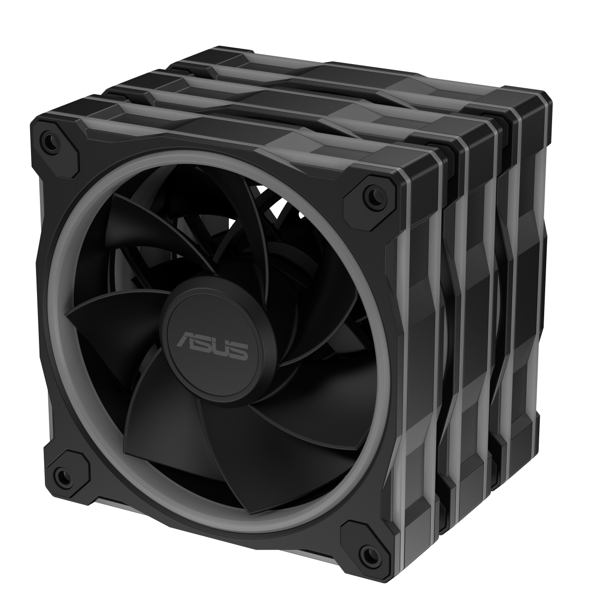 ASUS Prime MR120 Black 3in1 ARGB Reverse-Gehäuselüfter 3er-Set 