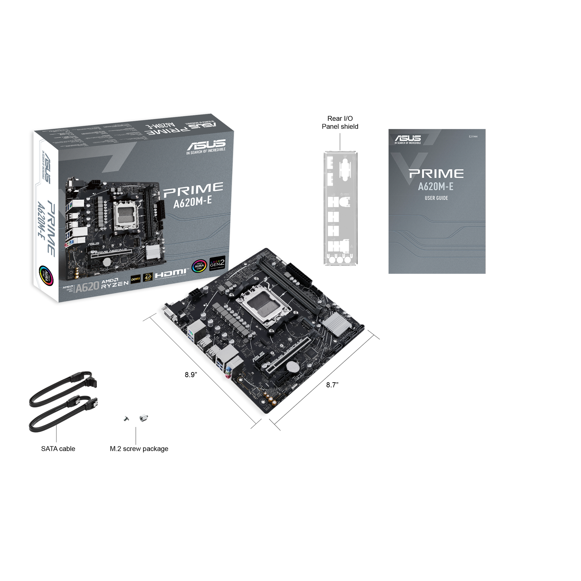 ASUS Prime A620M-E-CSM Mainboard Sockel AMD A620 thumbnail 5