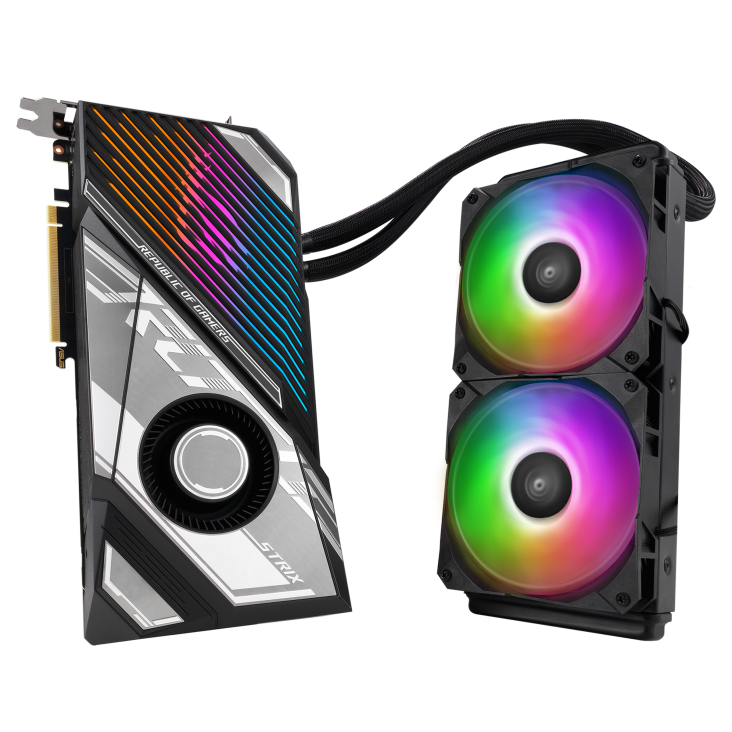 ASUS ROG Strix LC GeForce RTX 4090 24GB OC Edition GDDR6X Gaming Graphics Card with Watercooler thumbnail 5