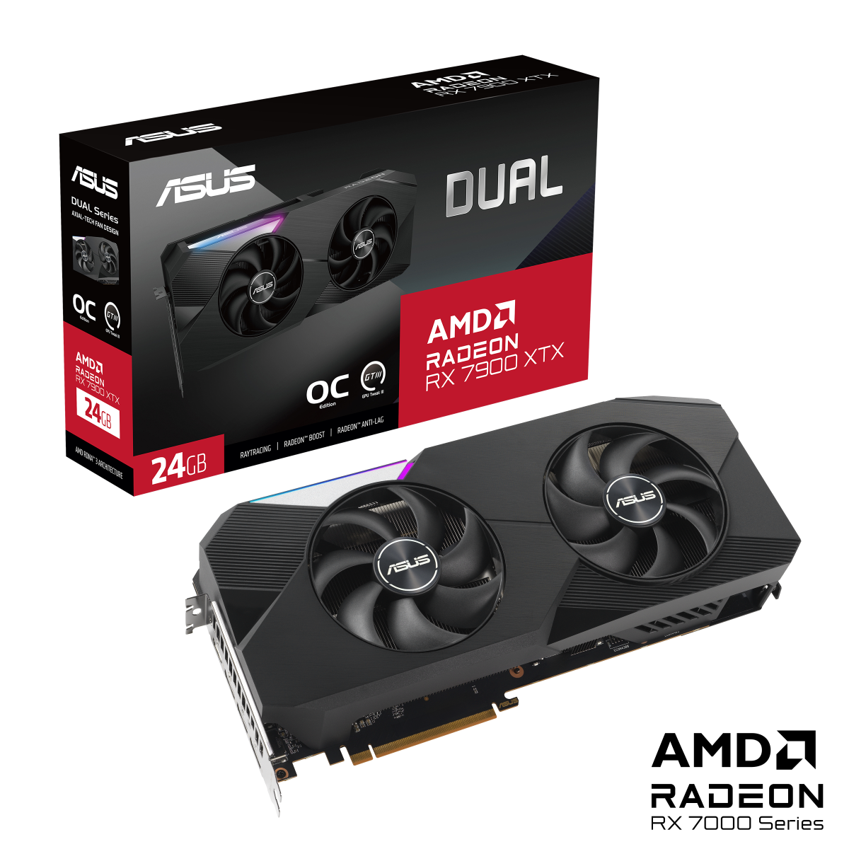 ASUS Dual Radeon RX 7900 XTX OC Edition 24GB GDDR6 Gaming Grafikkarte 1