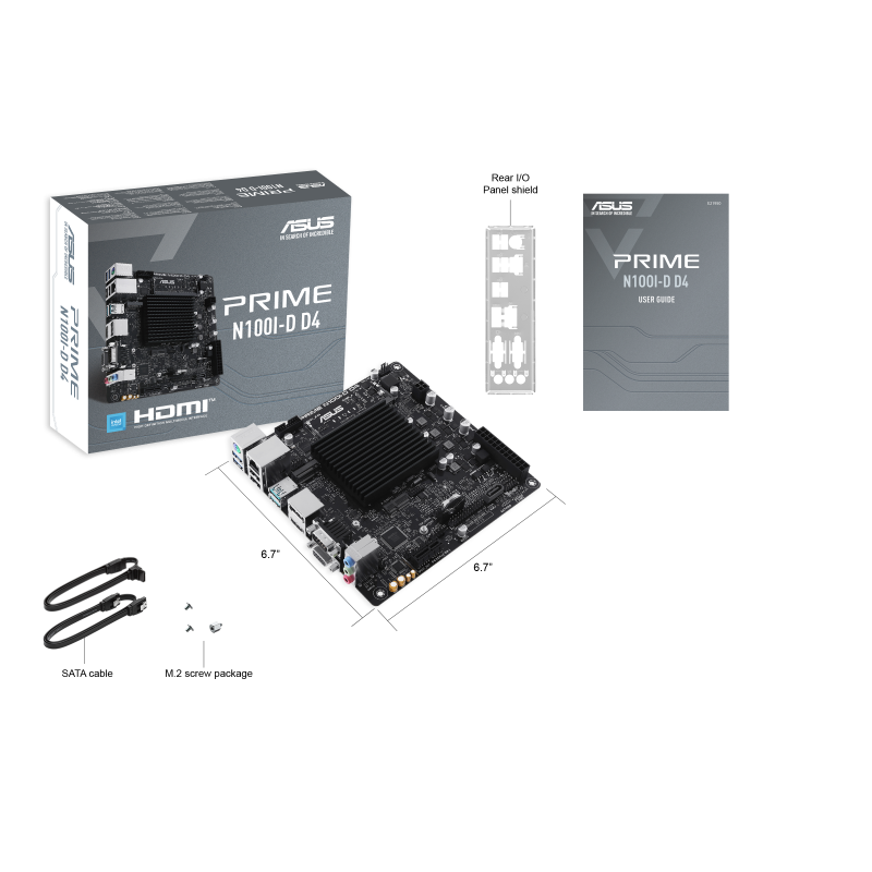 ASUS Prime N100I-D D4 Mainboard Intel N100 thumbnail 4