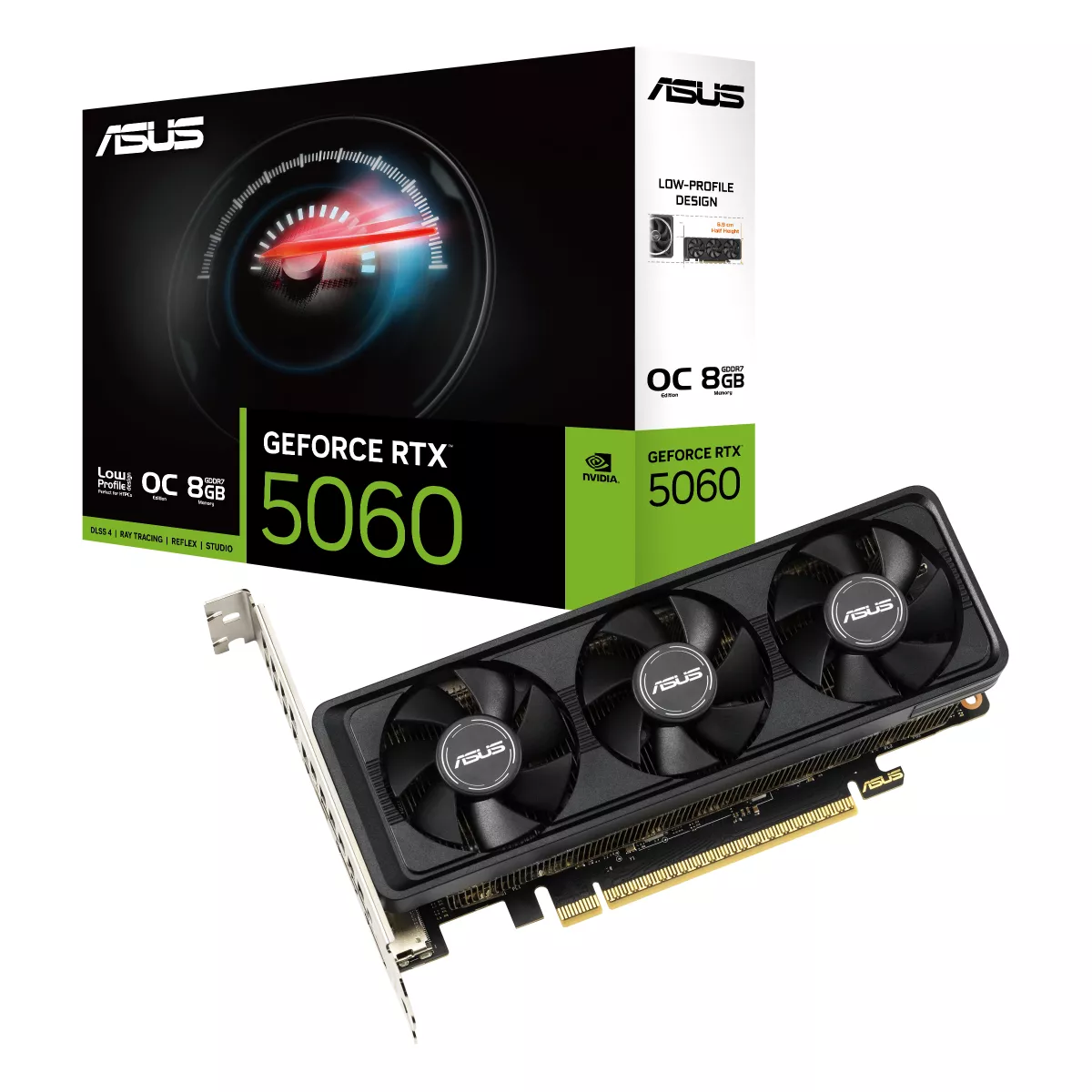 ASUS GeForce RTX 5060 LP BRK 8GB GDDR7 OC Edition Low Profile Gaming Grafikkarte ASUS GeForce RTX 5060 LP BRK 8GB GDDR7 OC Edition Low Profile Gaming Grafikkarte
