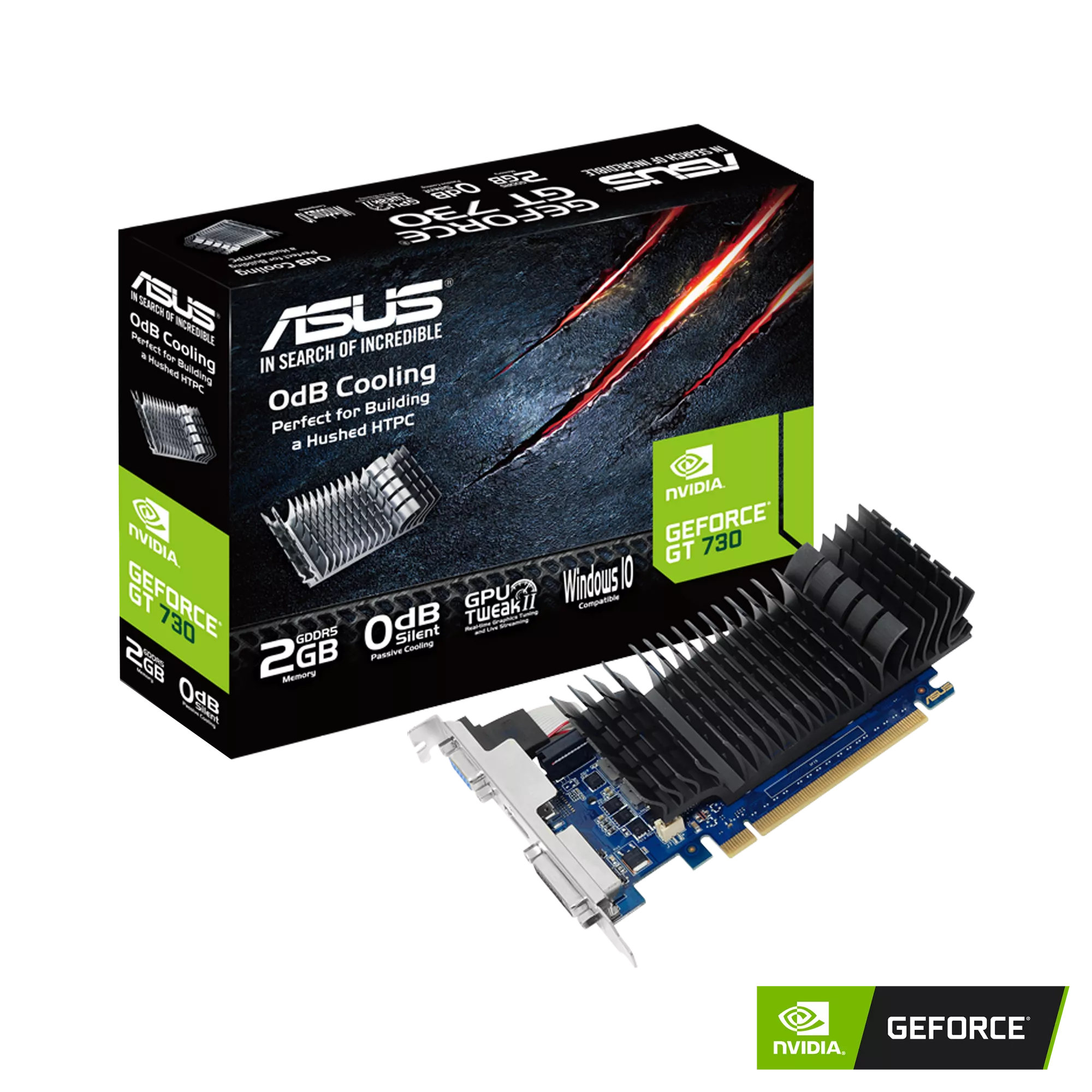 ASUS GeForce GT 730 2GB GDDR5 Low-Profile-Grafikkarte