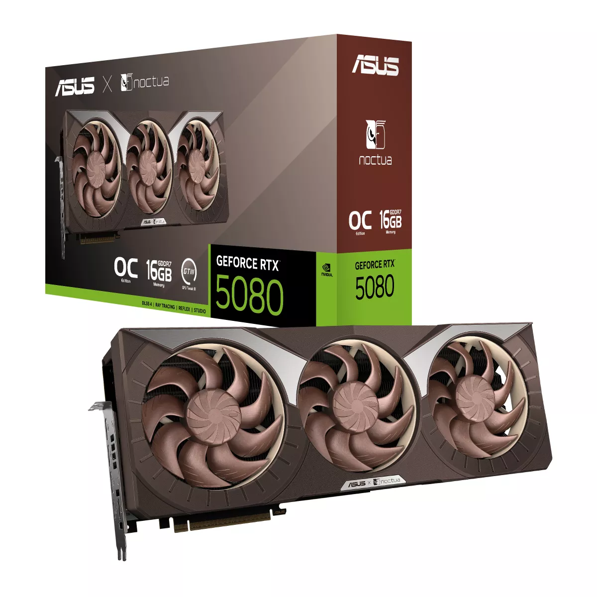 ASUS GeForce RTX 5080 16GB GDDR7 Noctua OC Edition Gaming Grafikkarte