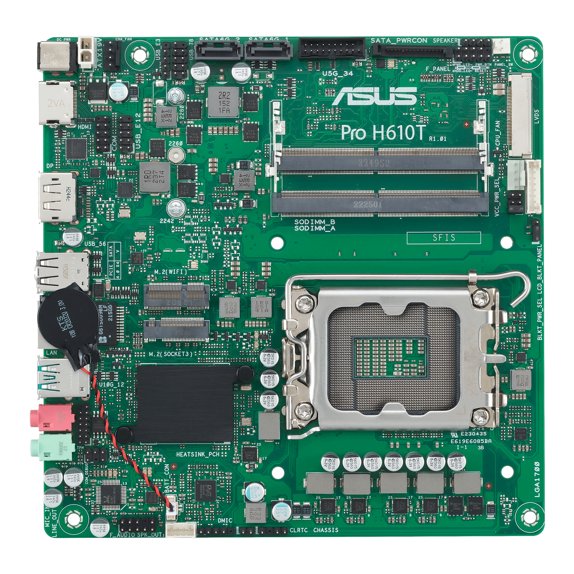 ASUS Pro H610T-CSM Mini-ITX H610 Business-Mainboard 2