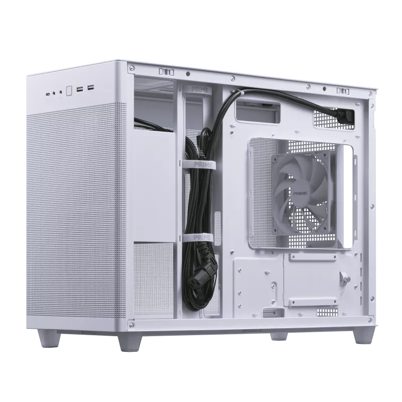 ASUS Prime AP201 Tempered Glass MicroATX case white