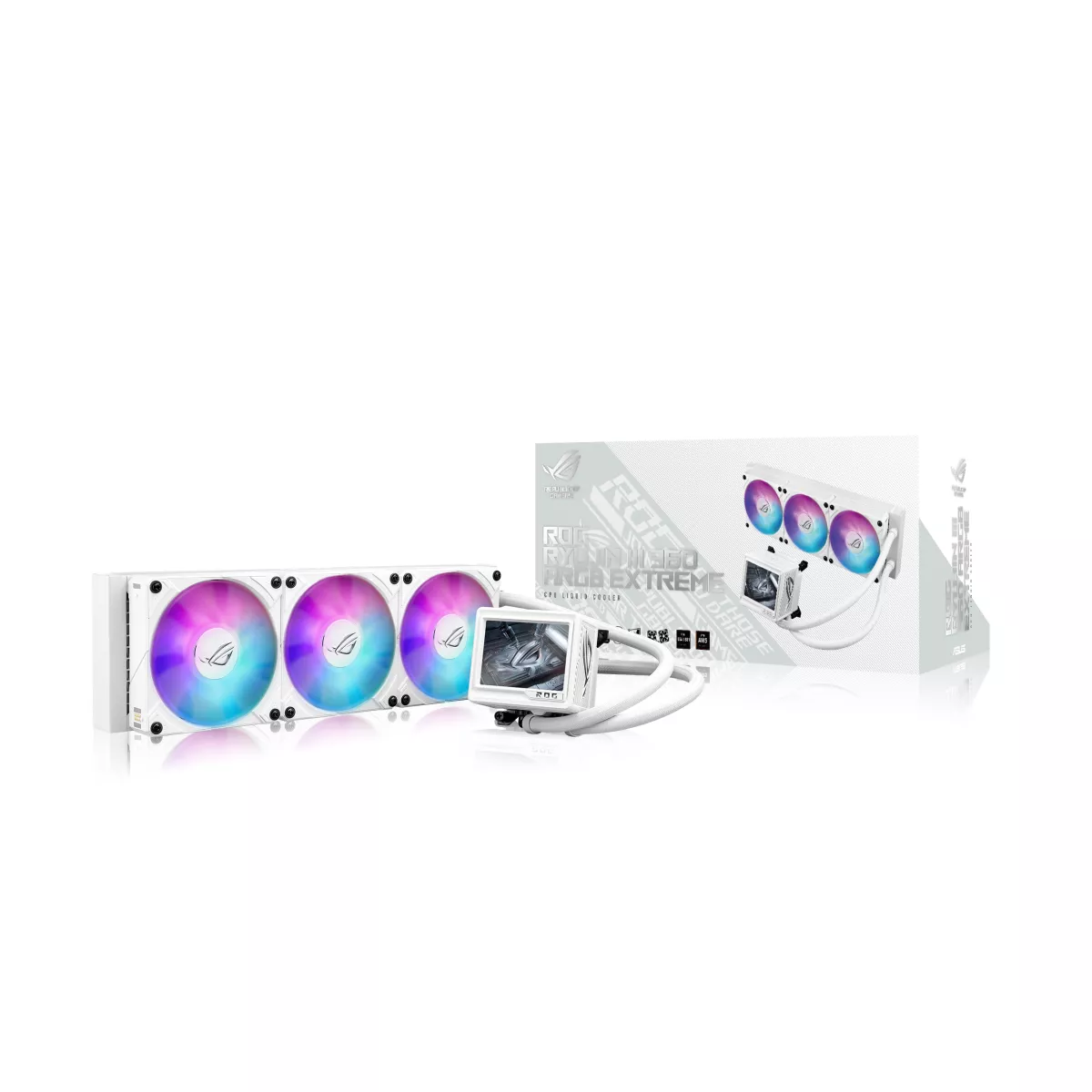 ASUS ROG RYUJIN III 360 Argb white 簡易水冷 ASUS ROG Ryujin III 360 ARGB Extreme White All-in-One-Flüss